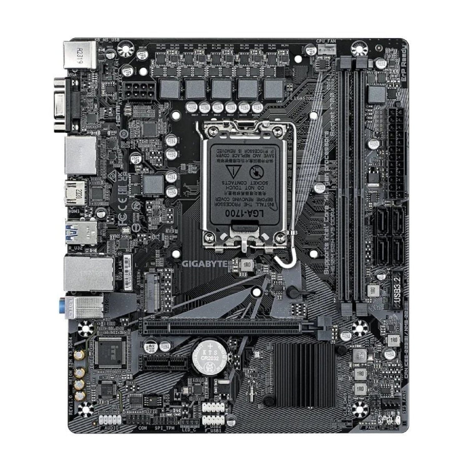 Gigabyte H610M S2H V3 · DDR4 · Socket 1700 · Micro ATX · PCIe 4.0