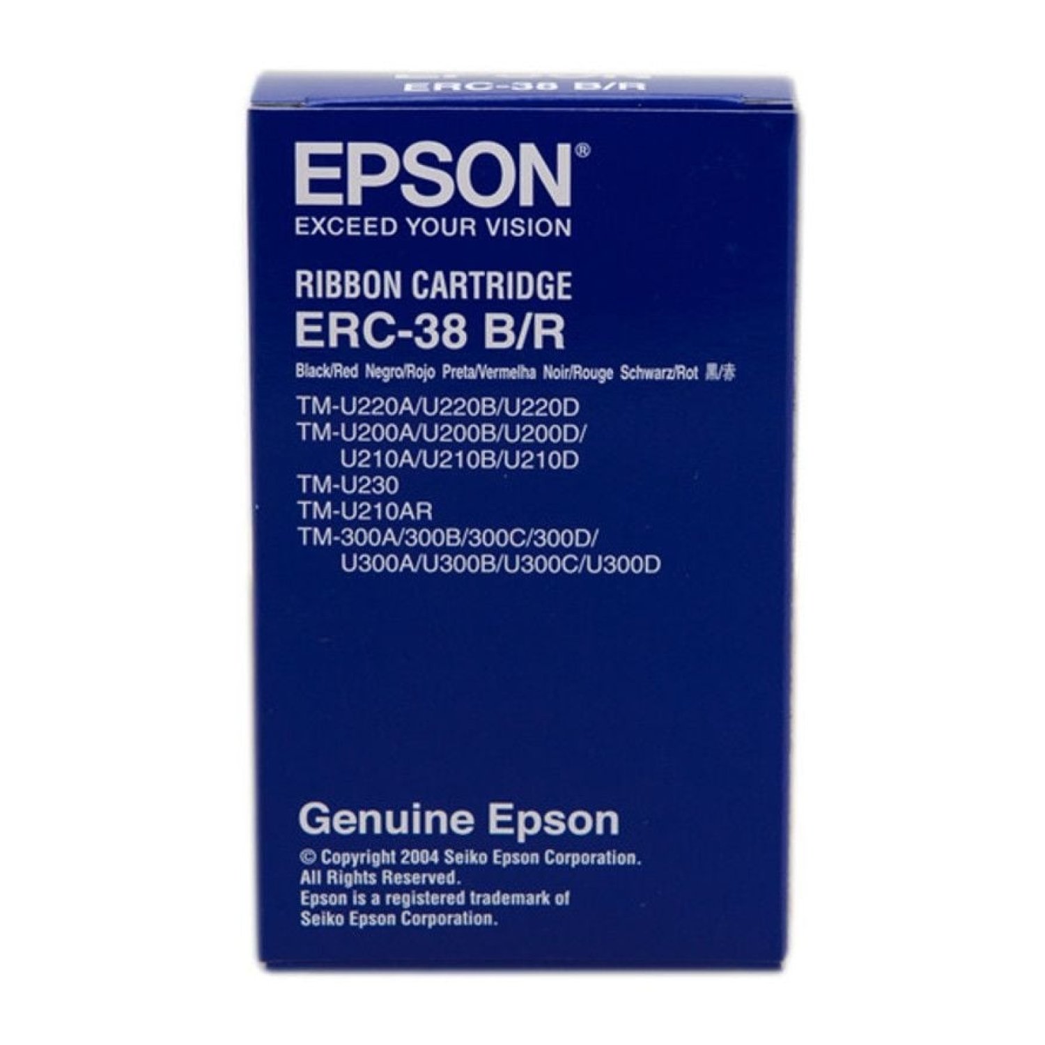 Epson ERC-38 · Cinta Nylon · Negro/Roja