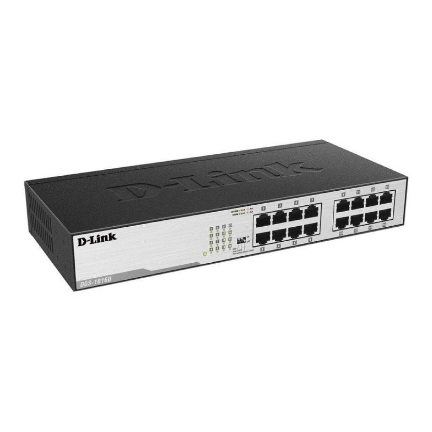 D-Link DGS-1016D · Switch 16 Puertos · Gigabit 10/100/1000 Mbps