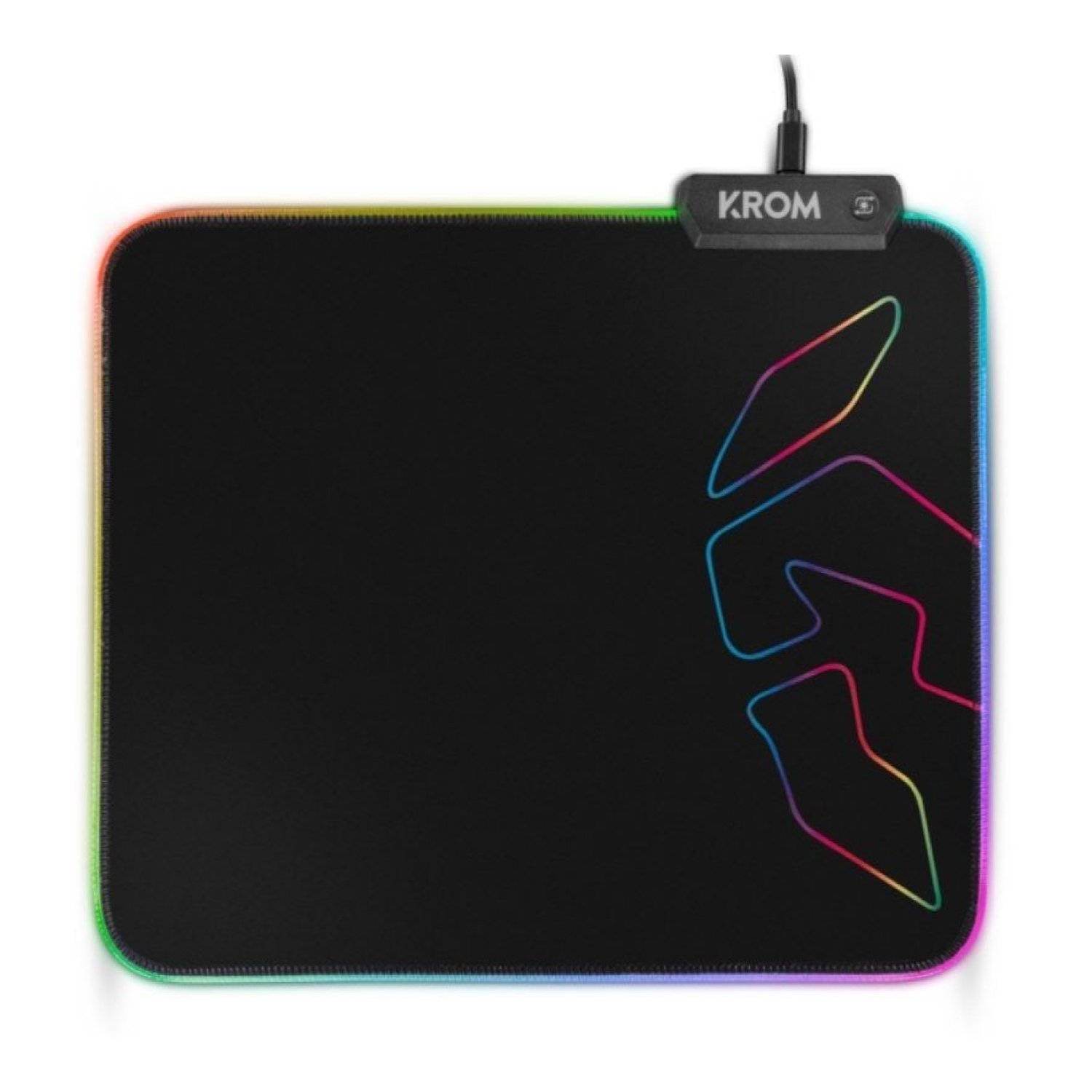 Krom Knout RGB · Alfombrilla Gaming · Iluminación LED · 320x270mm