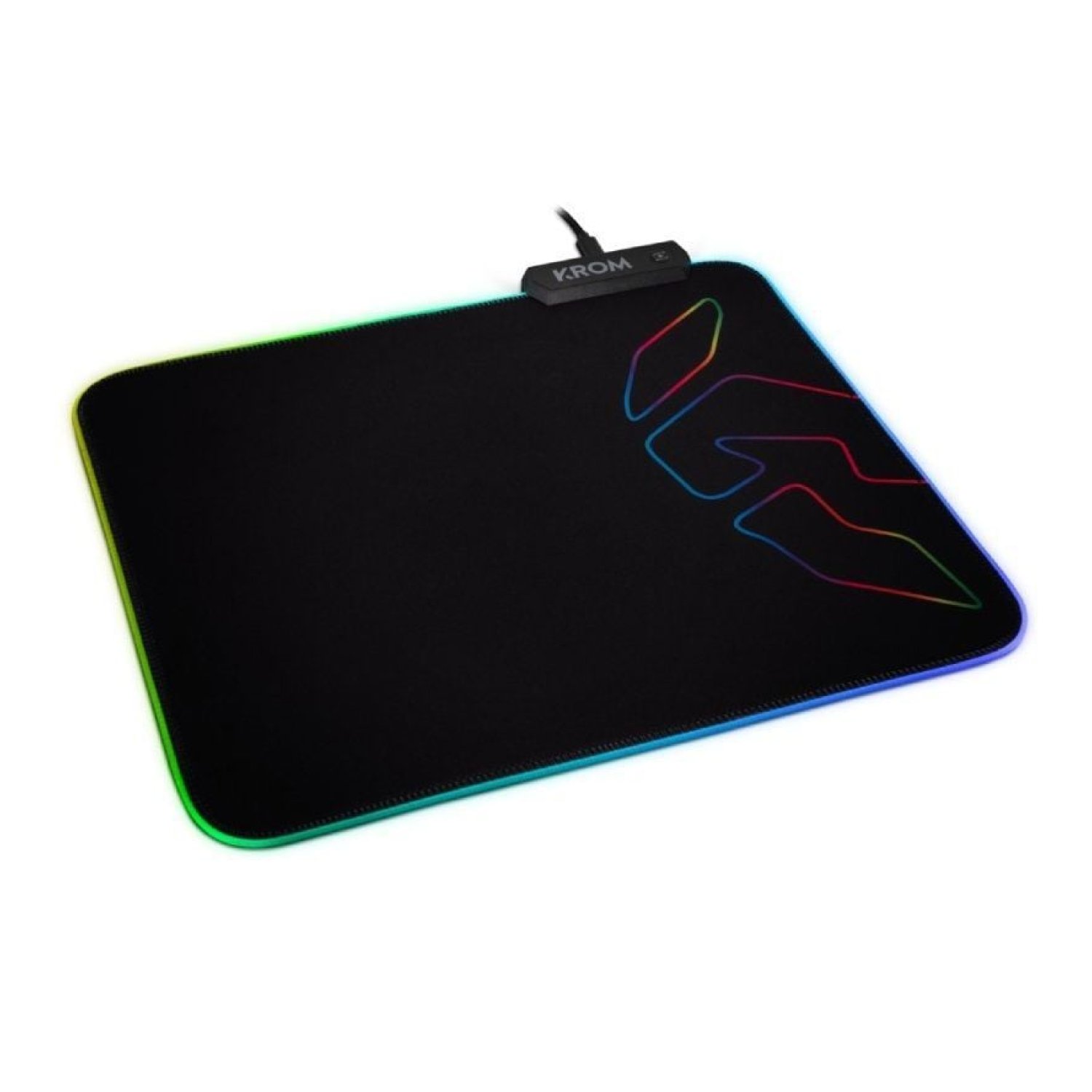 Krom Knout RGB · Alfombrilla Gaming · Iluminación LED · 320x270mm