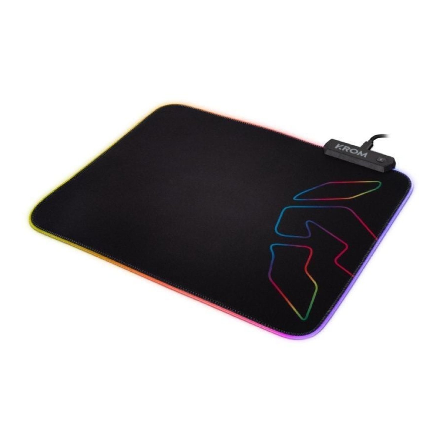Krom Knout RGB · Alfombrilla Gaming · Iluminación LED · 320x270mm