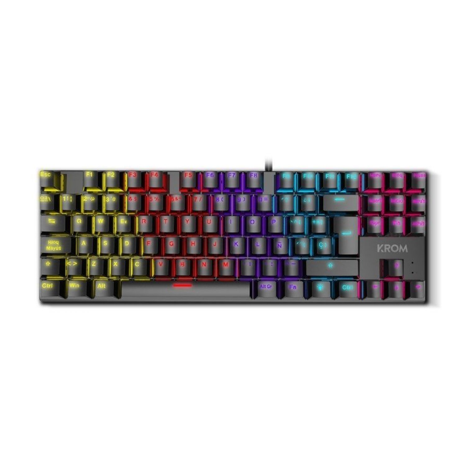 Krom Kasic TKL · Teclado Gaming Mecánico · Negro