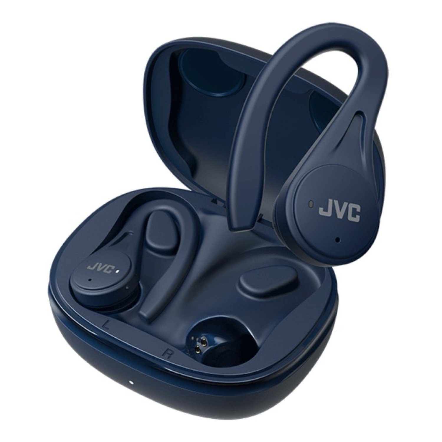 JVC HA-EC25T · Auriculares Bluetooth · Estuche de Carga · 7,5h Autonomía · Azules