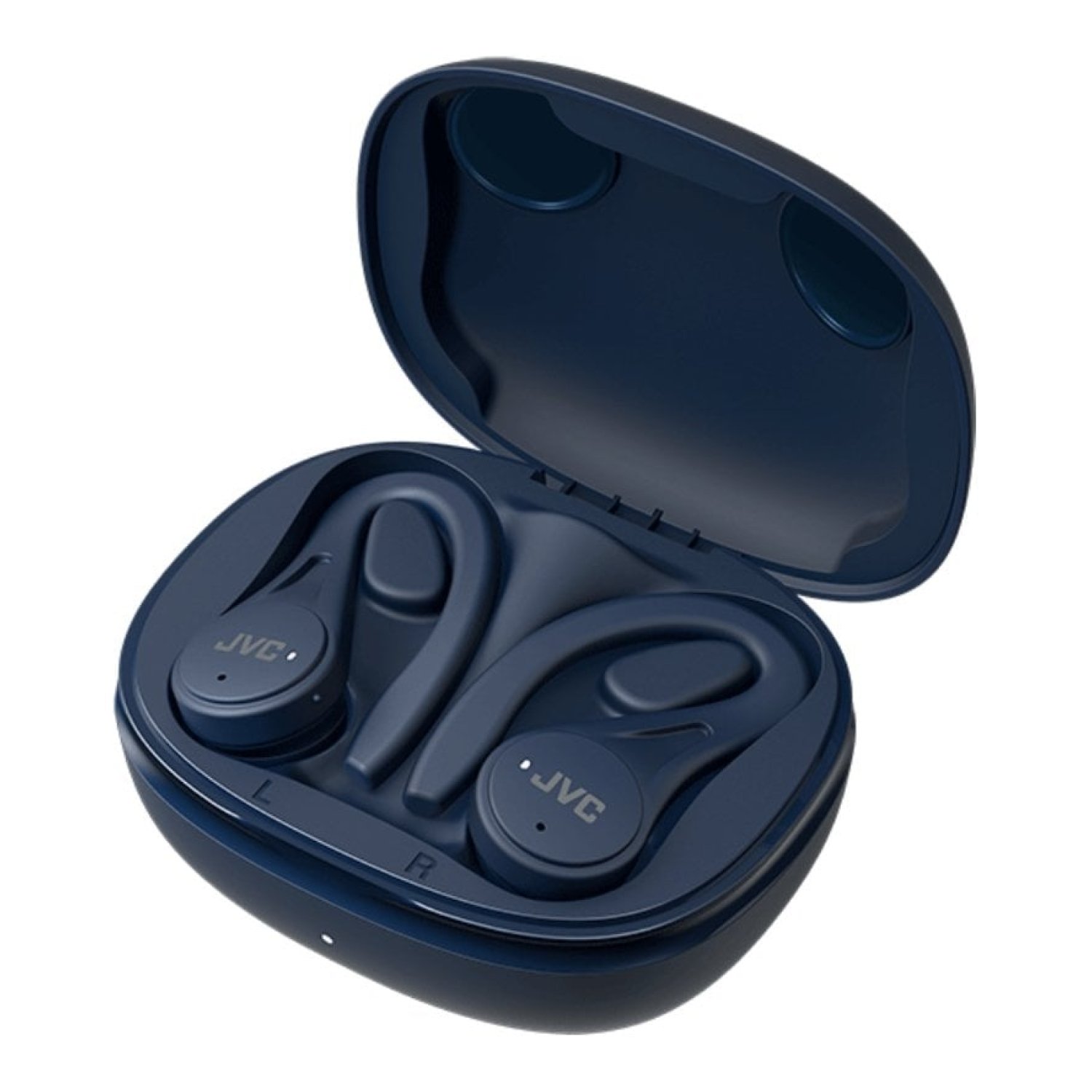 JVC HA-EC25T · Auriculares Bluetooth · Estuche de Carga · 7,5h Autonomía · Azules