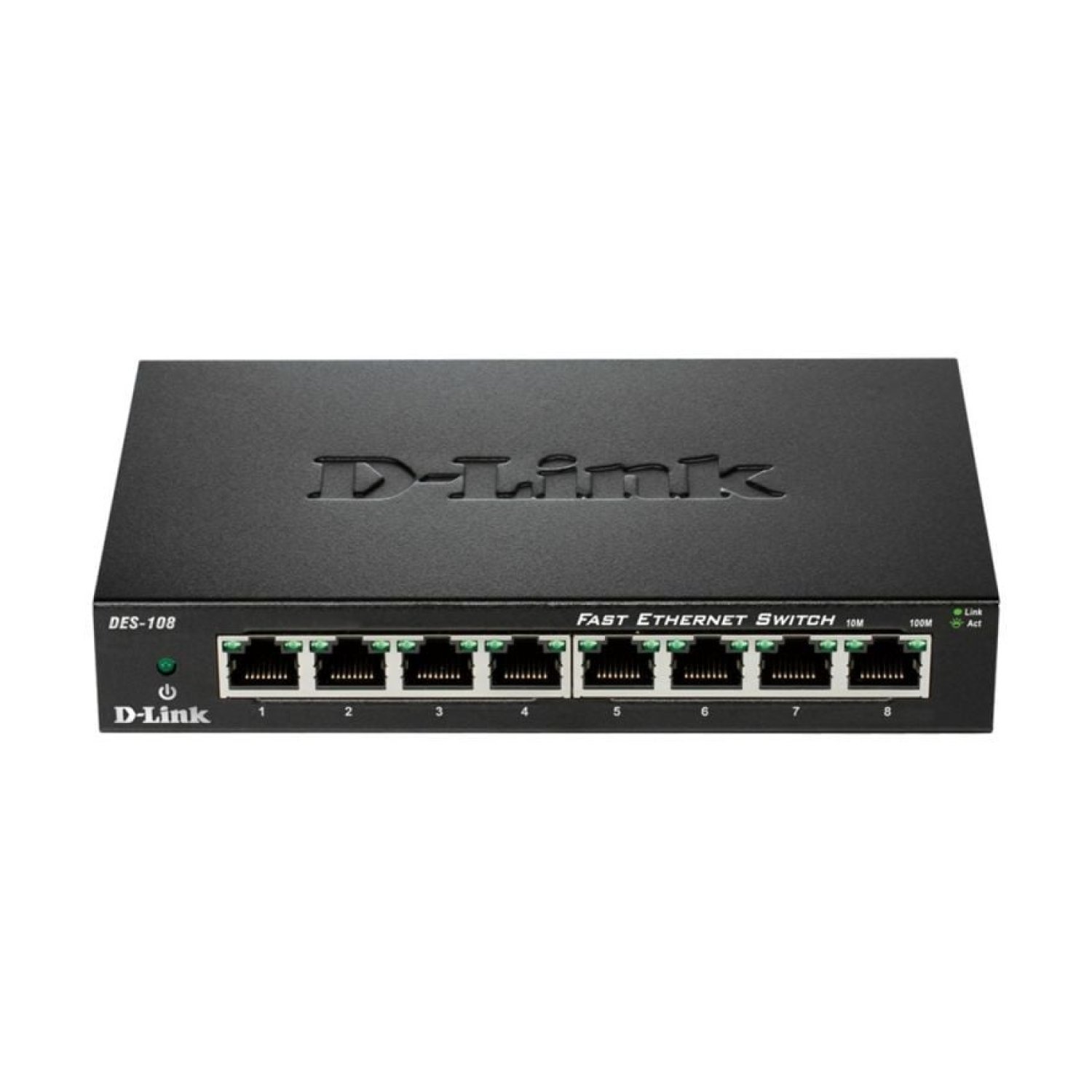 D-Link DES-108 · Switch 8 Puertos · RJ-45 10/100 Mbps