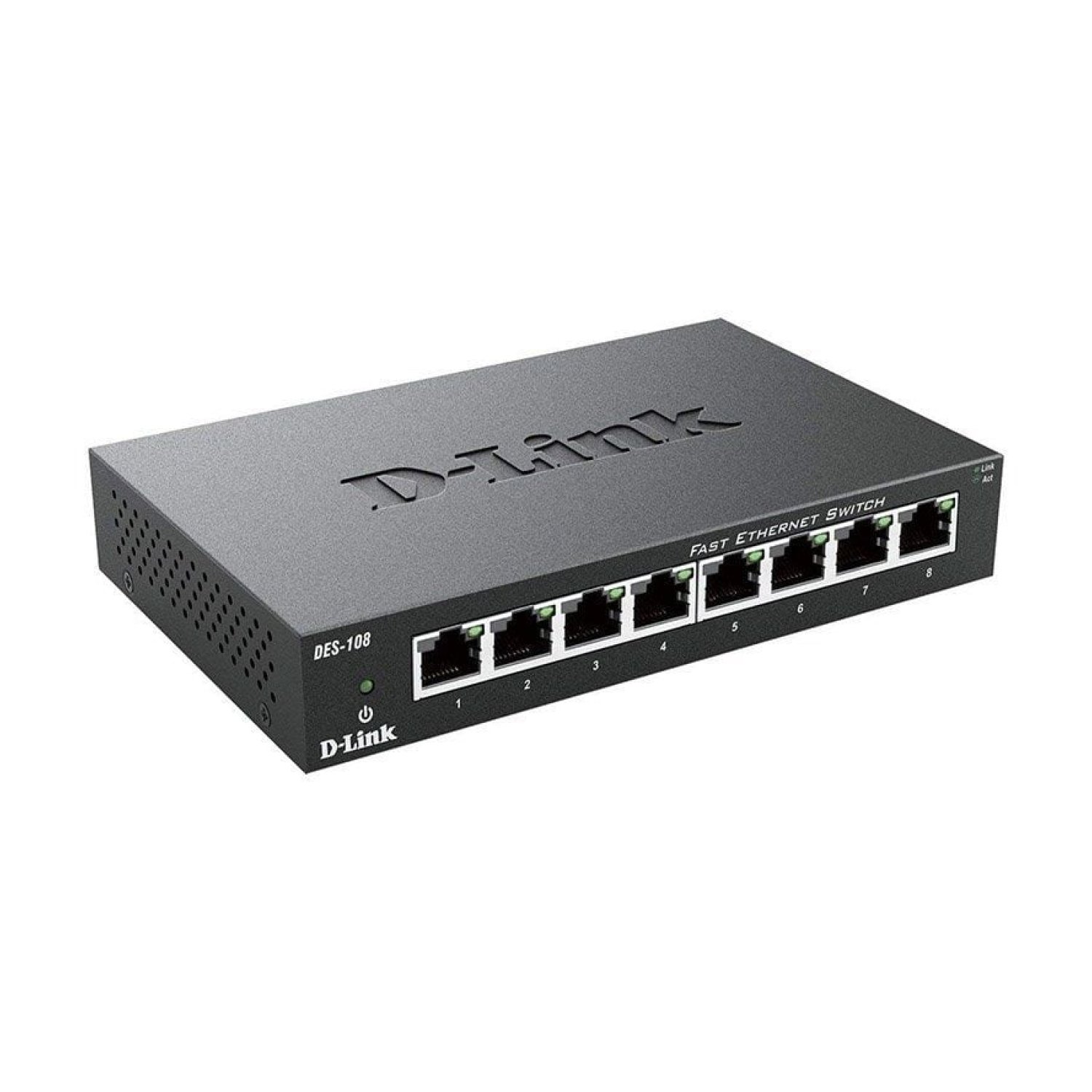 D-Link DES-108 · Switch 8 Puertos · RJ-45 10/100 Mbps