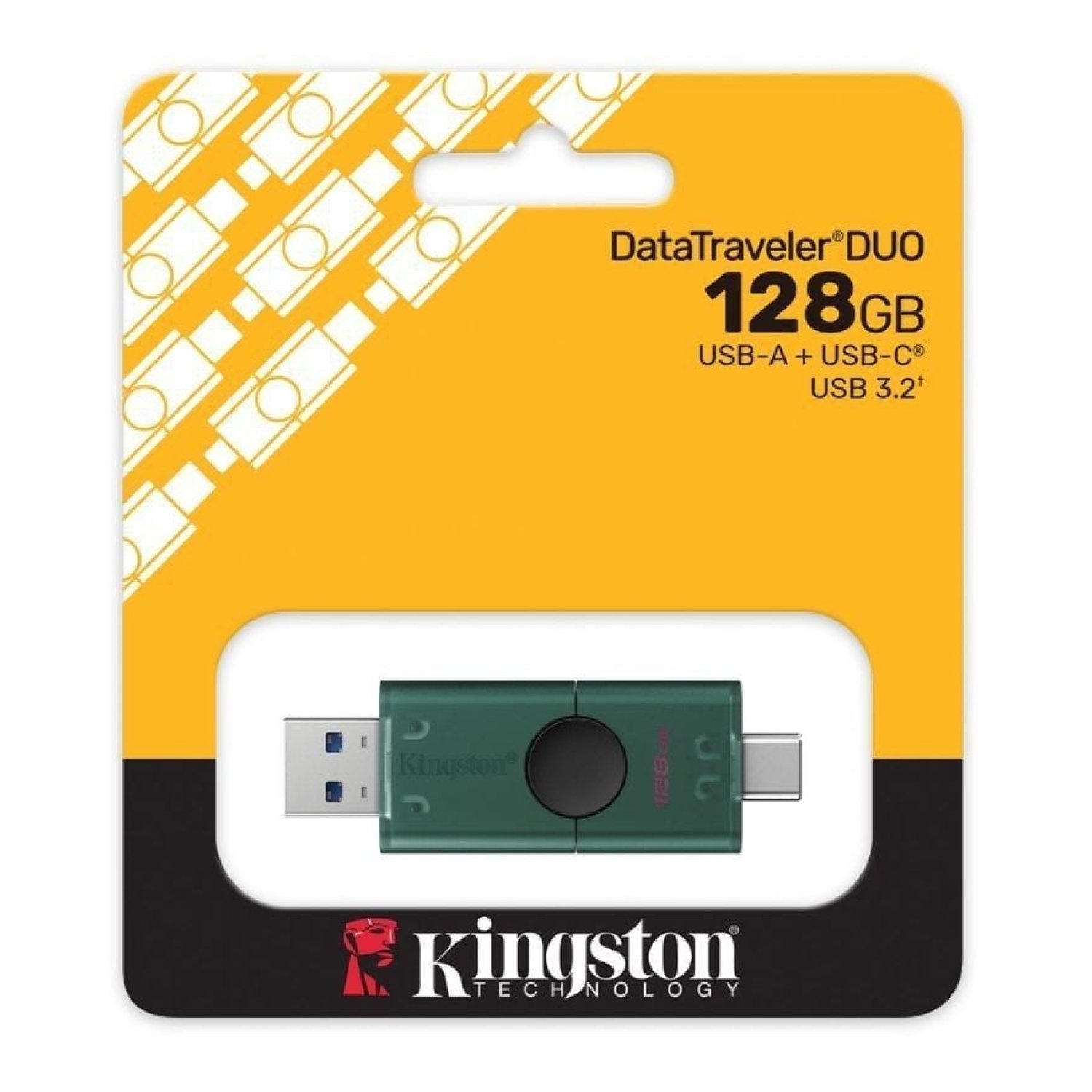 Kingston DataTraveler Duo · 128GB · USB 3.2 · Tipo-C y USB-A
