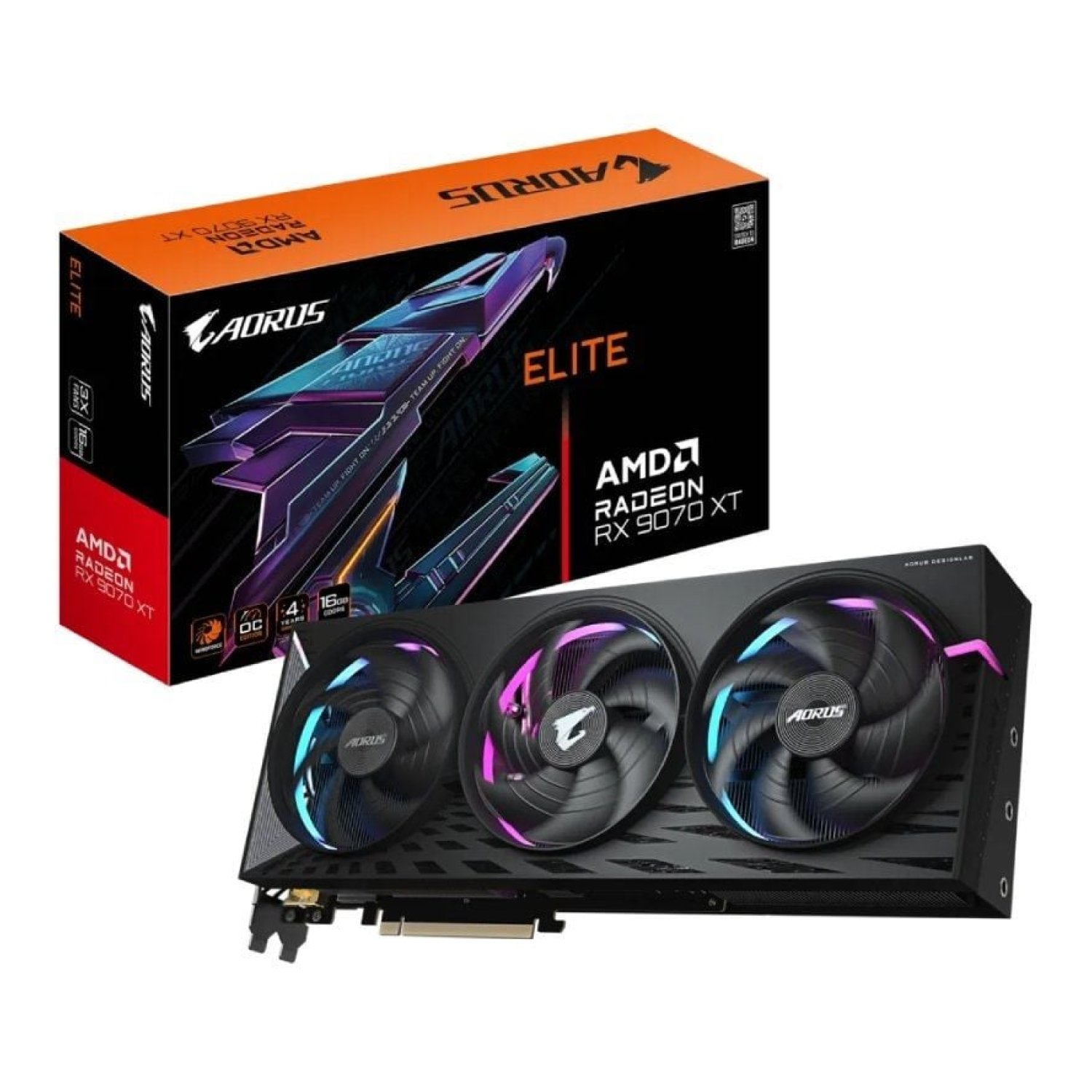 Gigabyte AORUS Radeon RX 9070 XT Elite · 16GB GDDR6