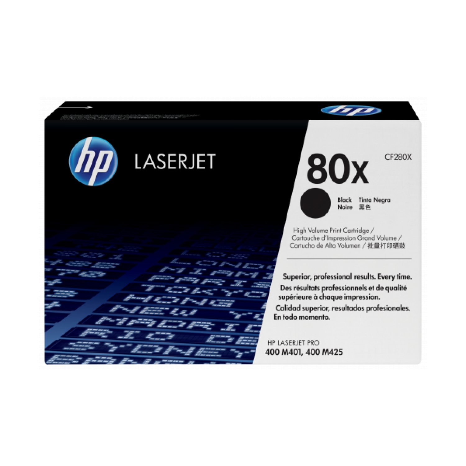 HP Tóner nº80X XL · Alta Capacidad · Negro