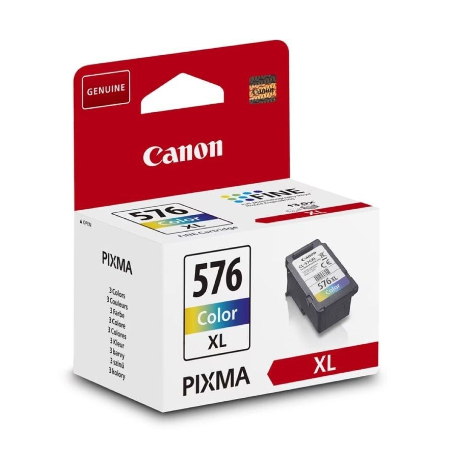 Canon CL-576XL · Cartucho Tinta Original · Alta Capacidad · Tricolor