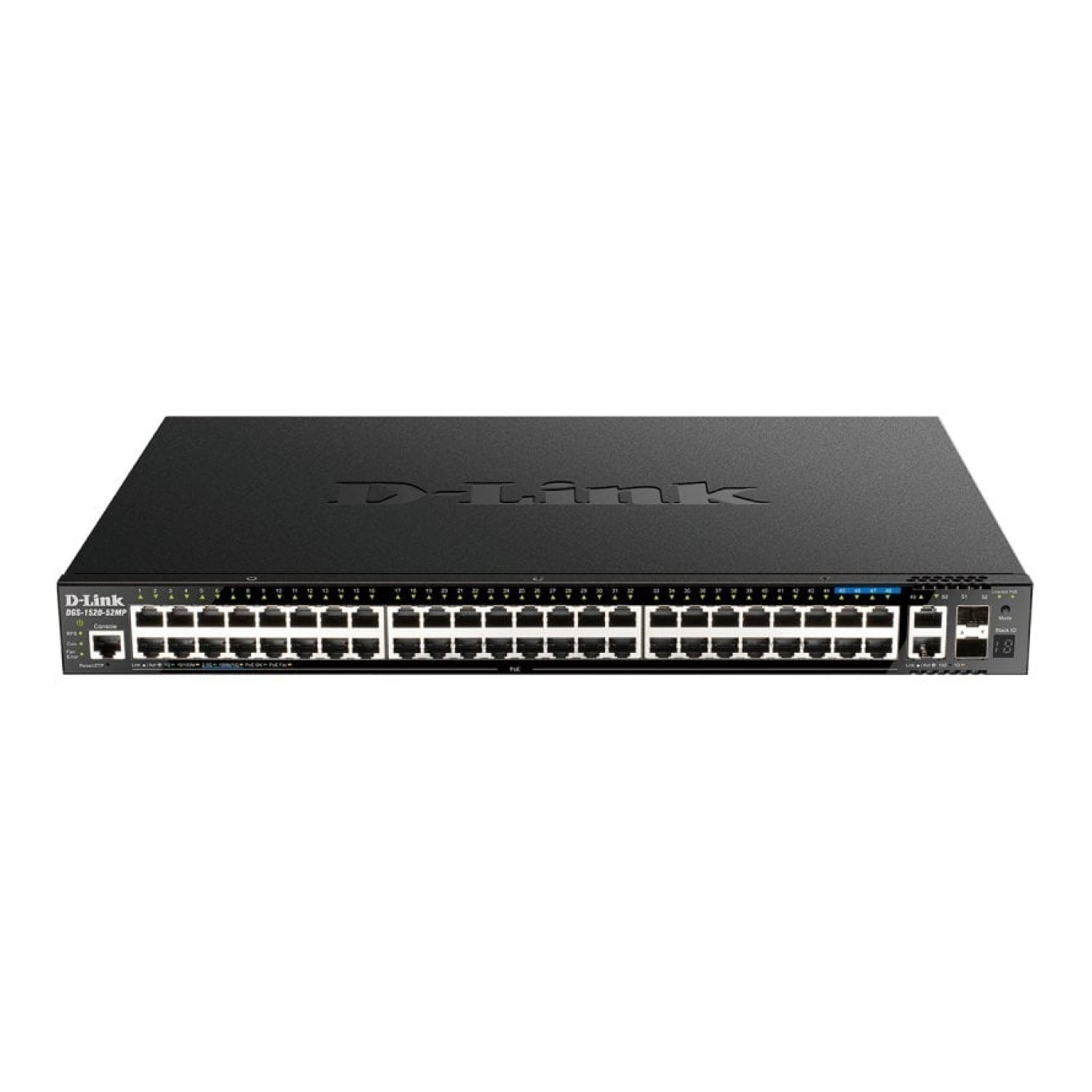 D-Link DGS-1520-52MP · Switch Gestionable · 52 Puertos 2.5Gbps · SFP · PoE