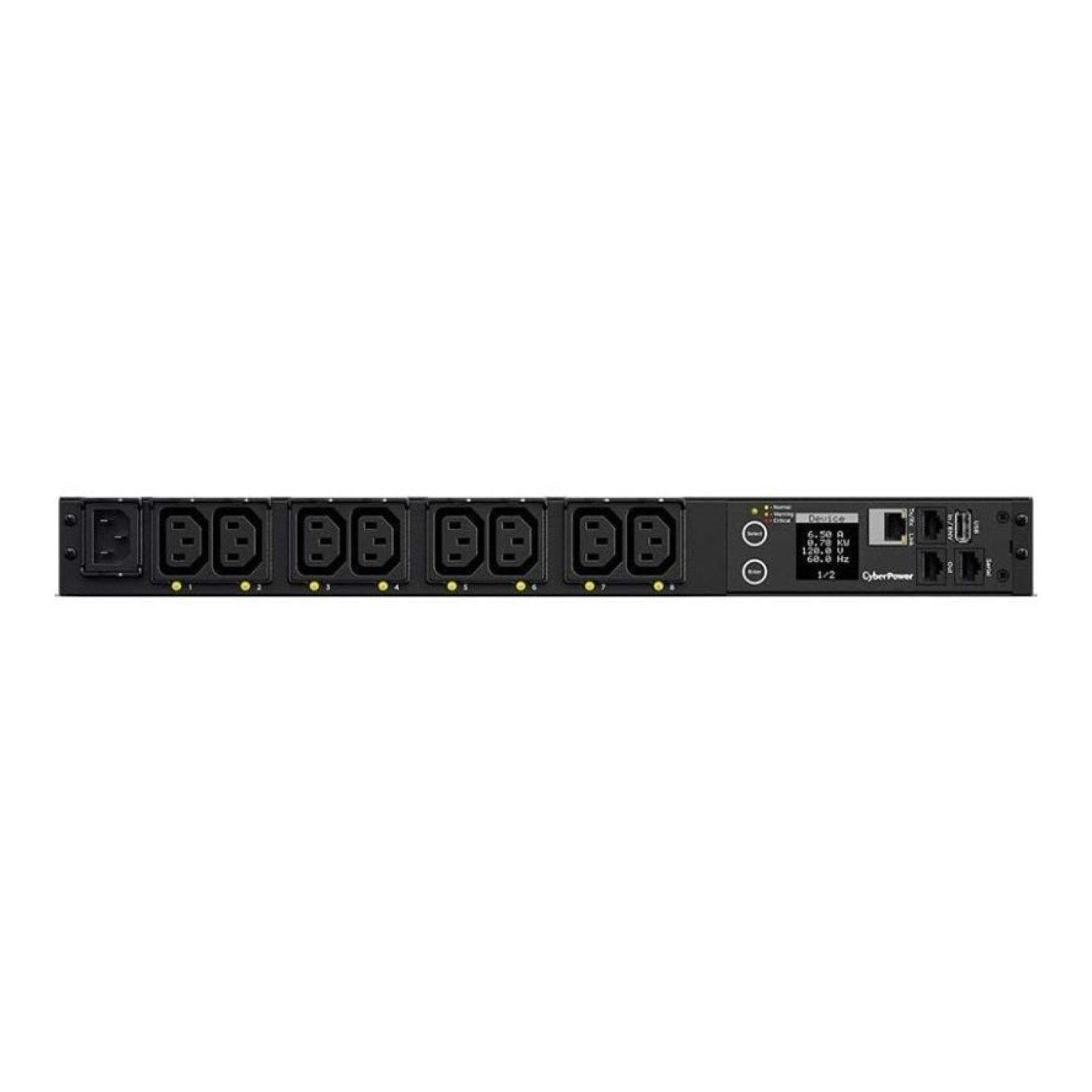 Cyberpower PDU41004 · Regleta RACK 1U · 16A · 8 tomas IEC C13