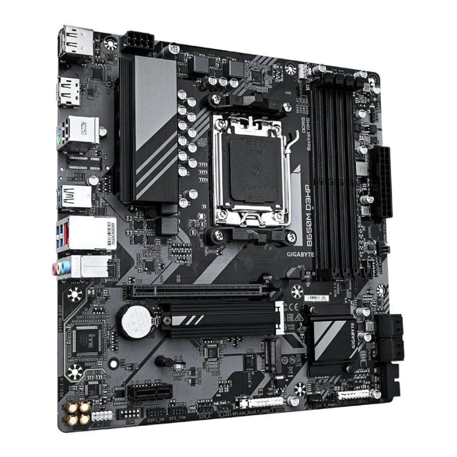 Gigabyte B650M D3HP · Socket AM5 · DDR5 · PCIe 4.0 · Micro ATX