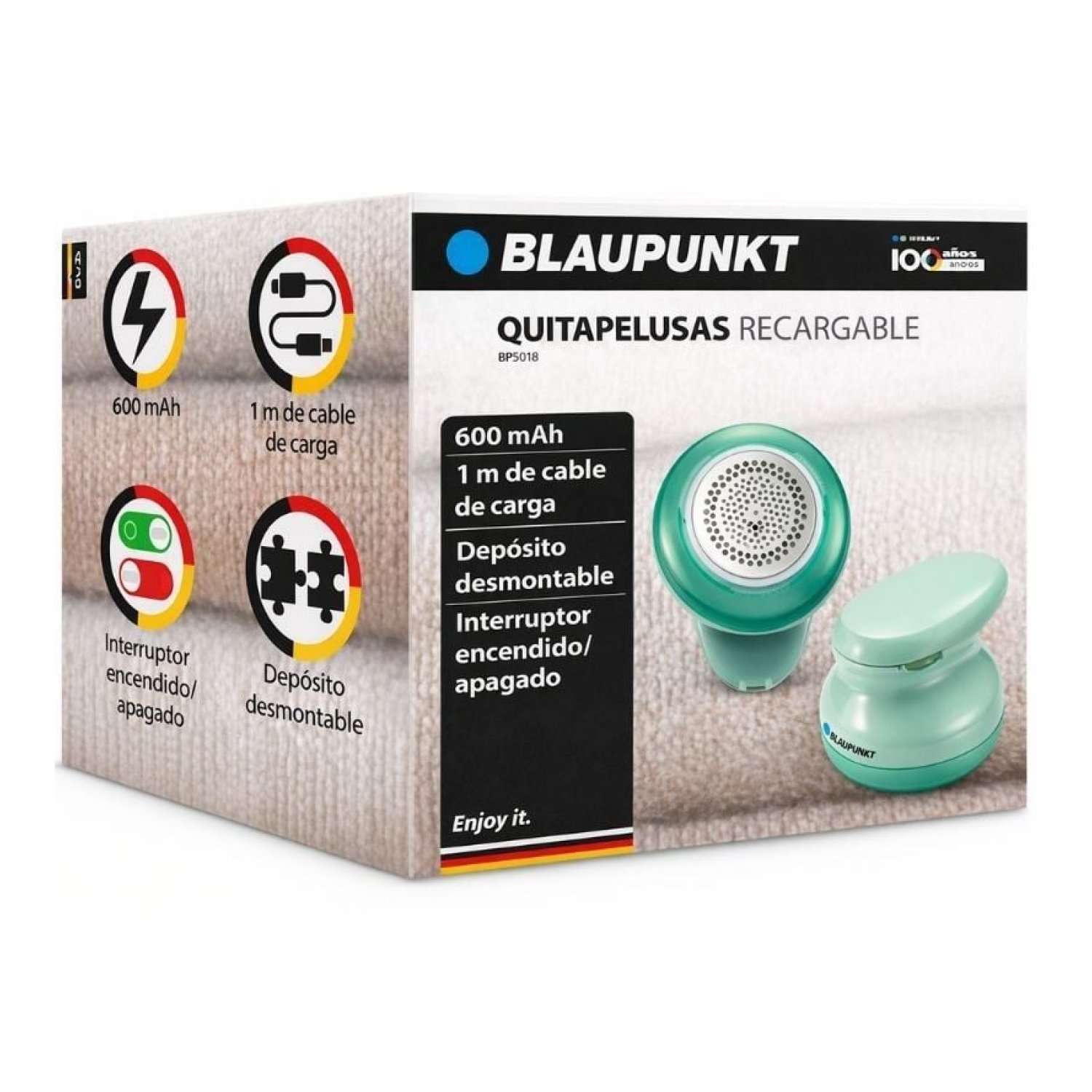 Blaupunkt BP5018 · Quitapelusas Recargable · Batería de Larga Duración