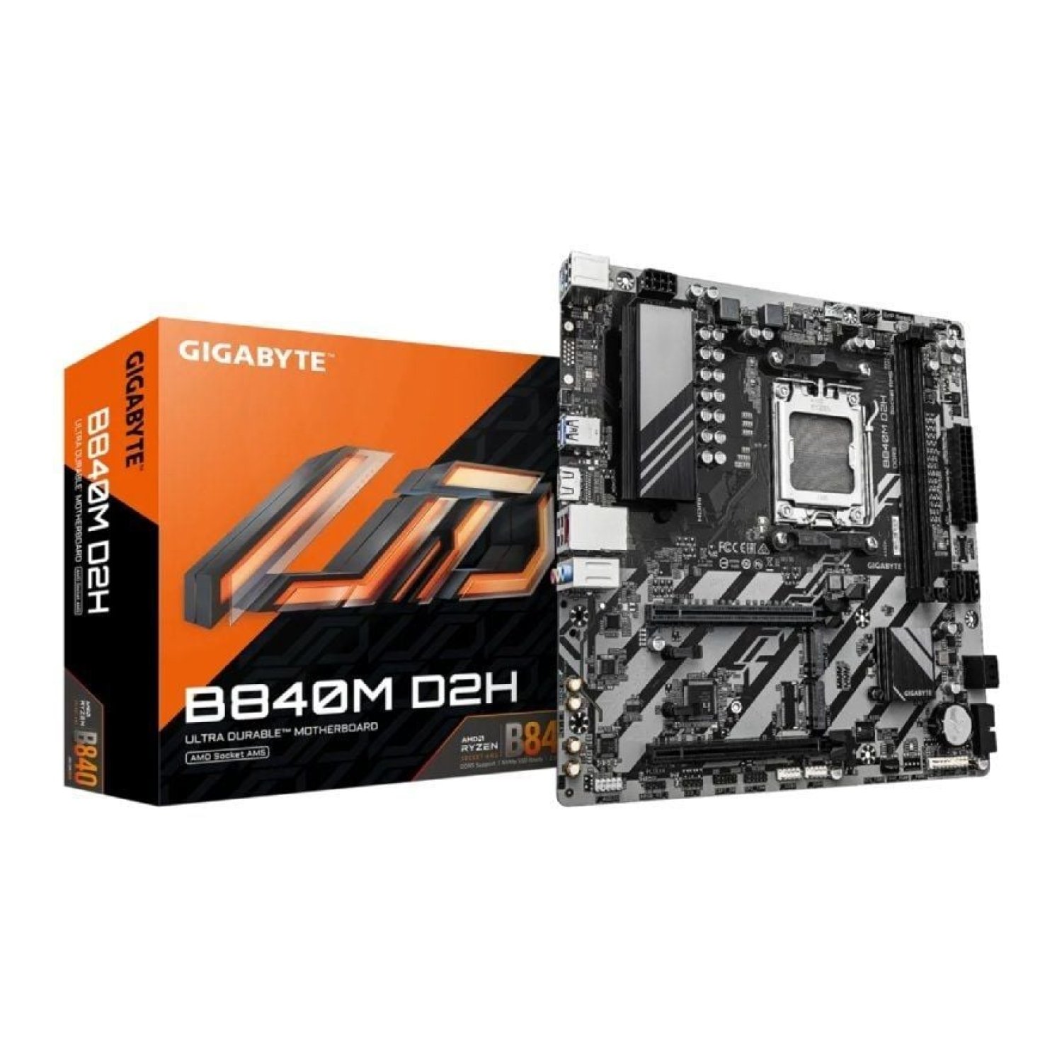 Gigabyte B840M D2H · Socket AM5 · DDR5 · PCIe 4.0 · Micro ATX