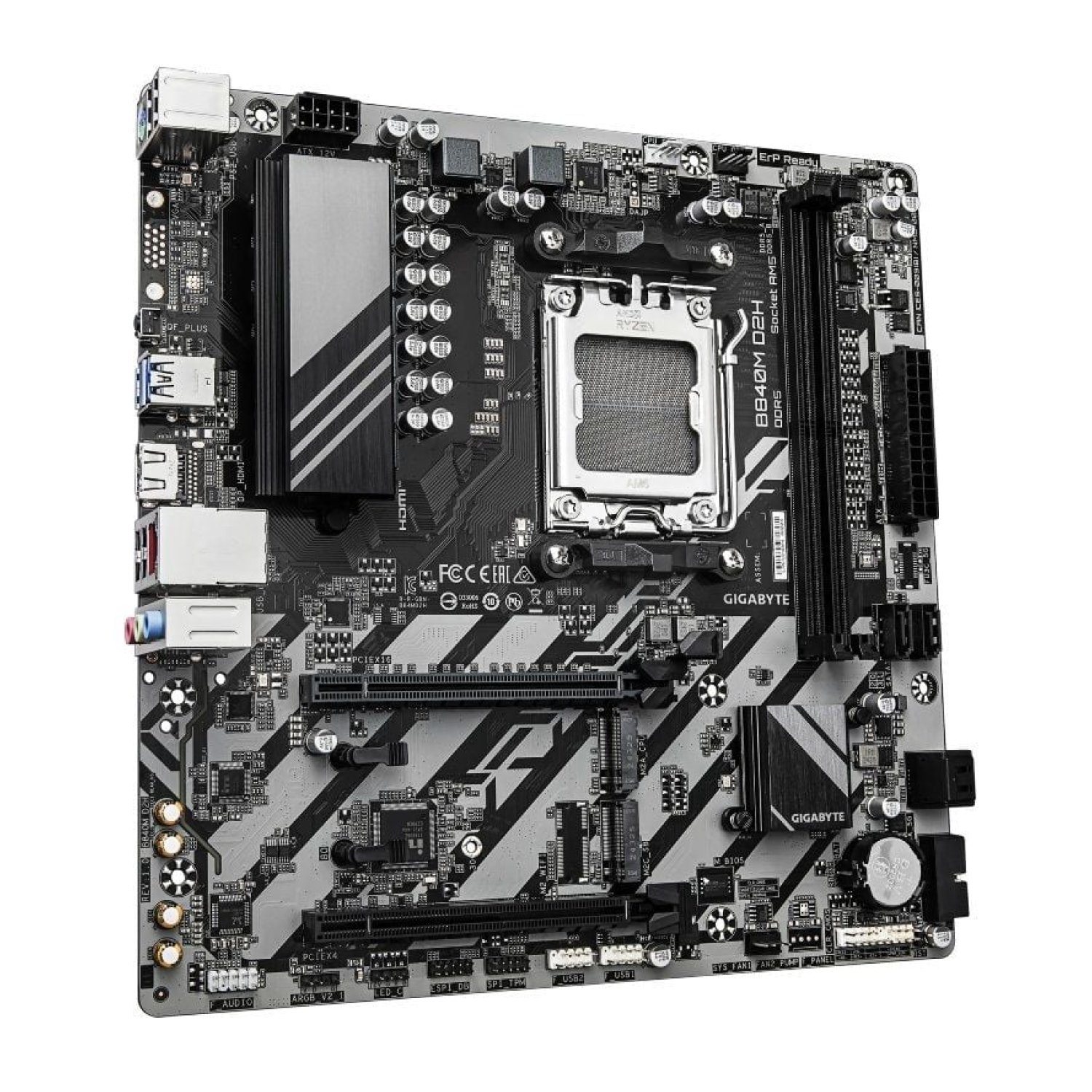 Gigabyte B840M D2H · Socket AM5 · DDR5 · PCIe 4.0 · Micro ATX