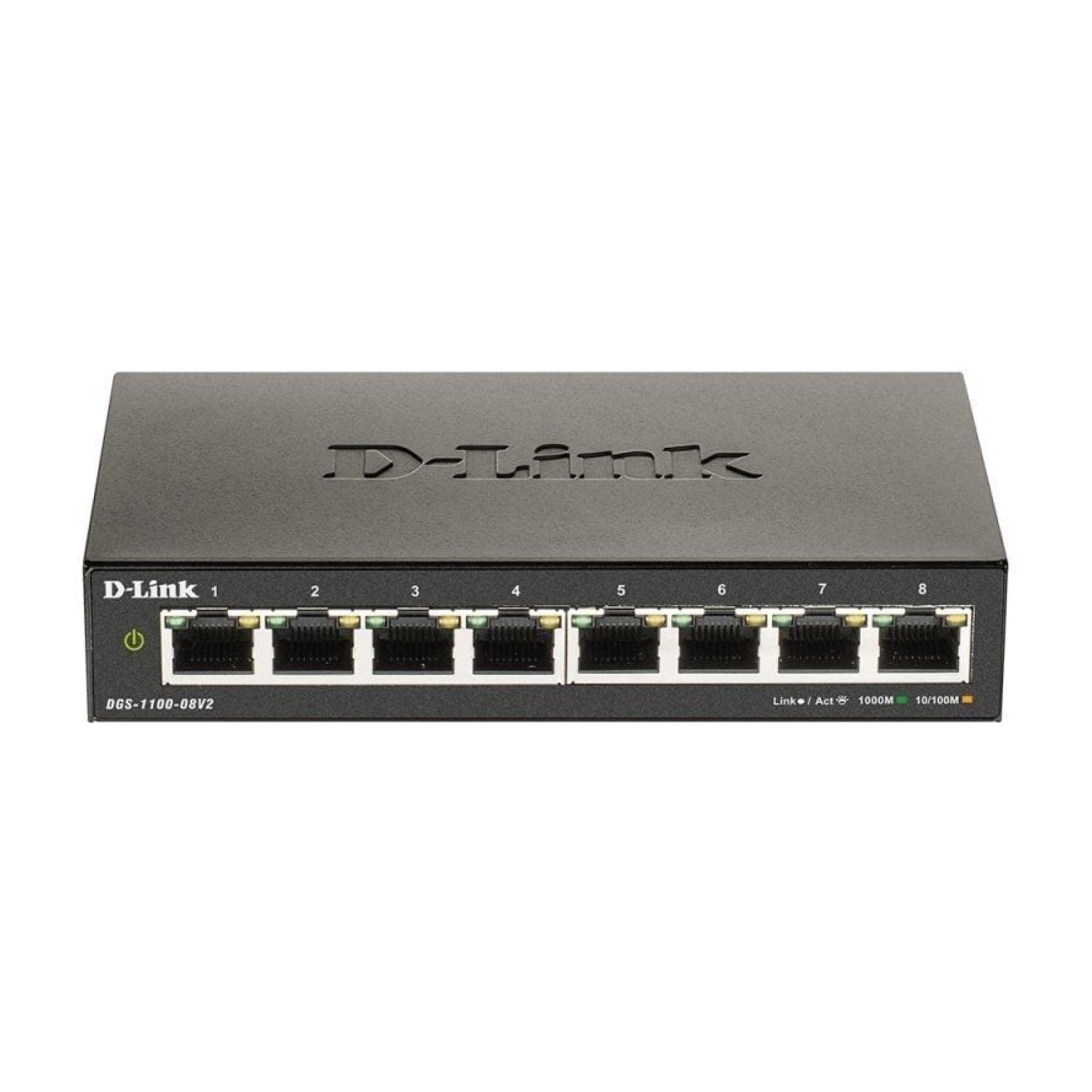 D-Link DGS-1100-08V2 · Switch Gestionable · 8 Puertos Gigabit · RJ-45 10/100/1000