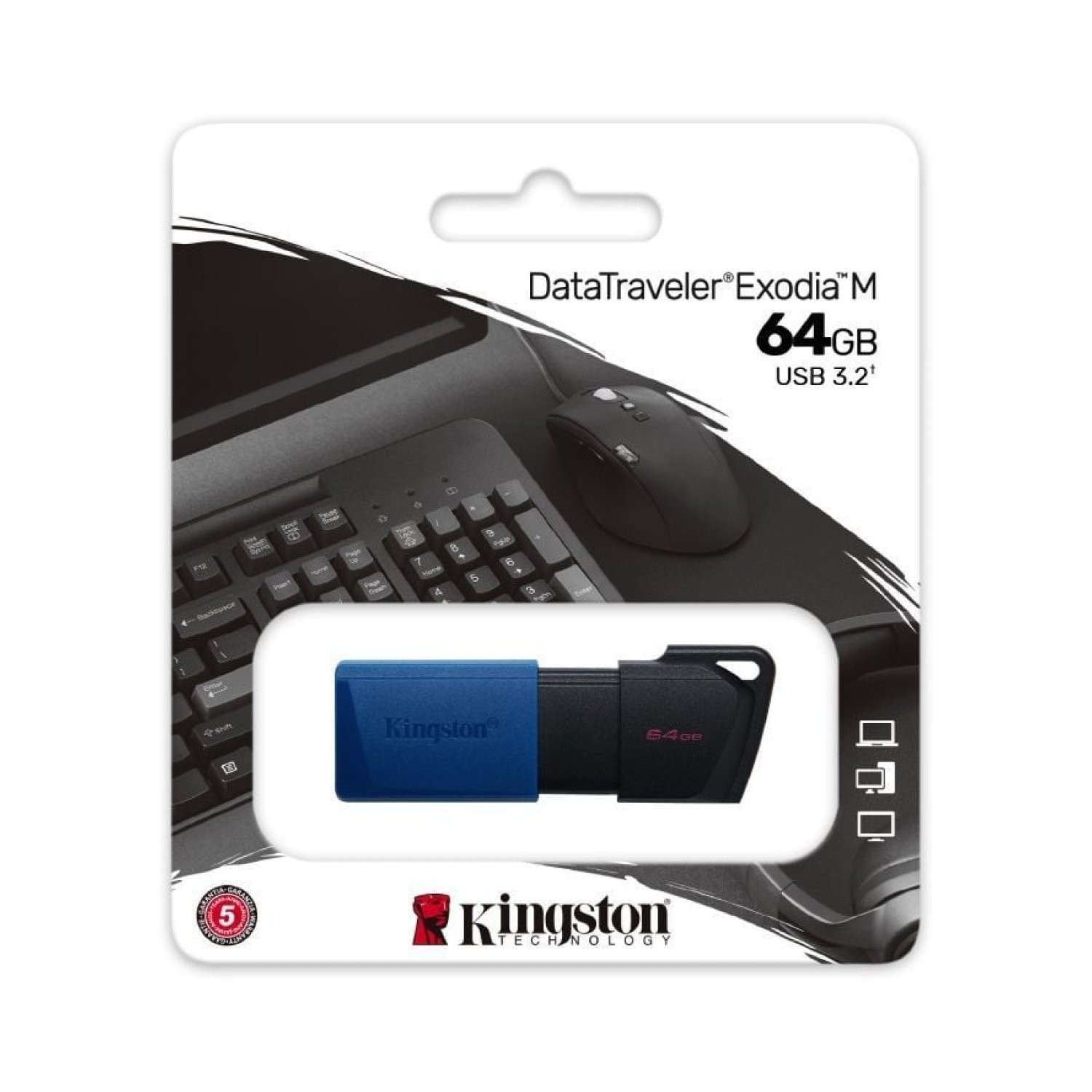 Kingston DataTraveler Exodia M · 64GB · USB 3.2