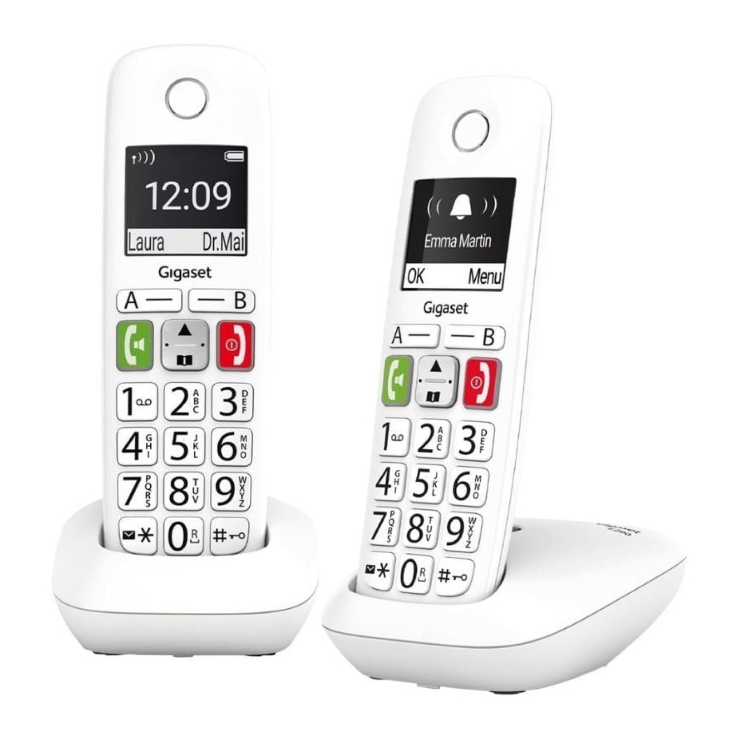 Gigaset E290 · Teléfono Inalámbrico Pack DUO · Blanco