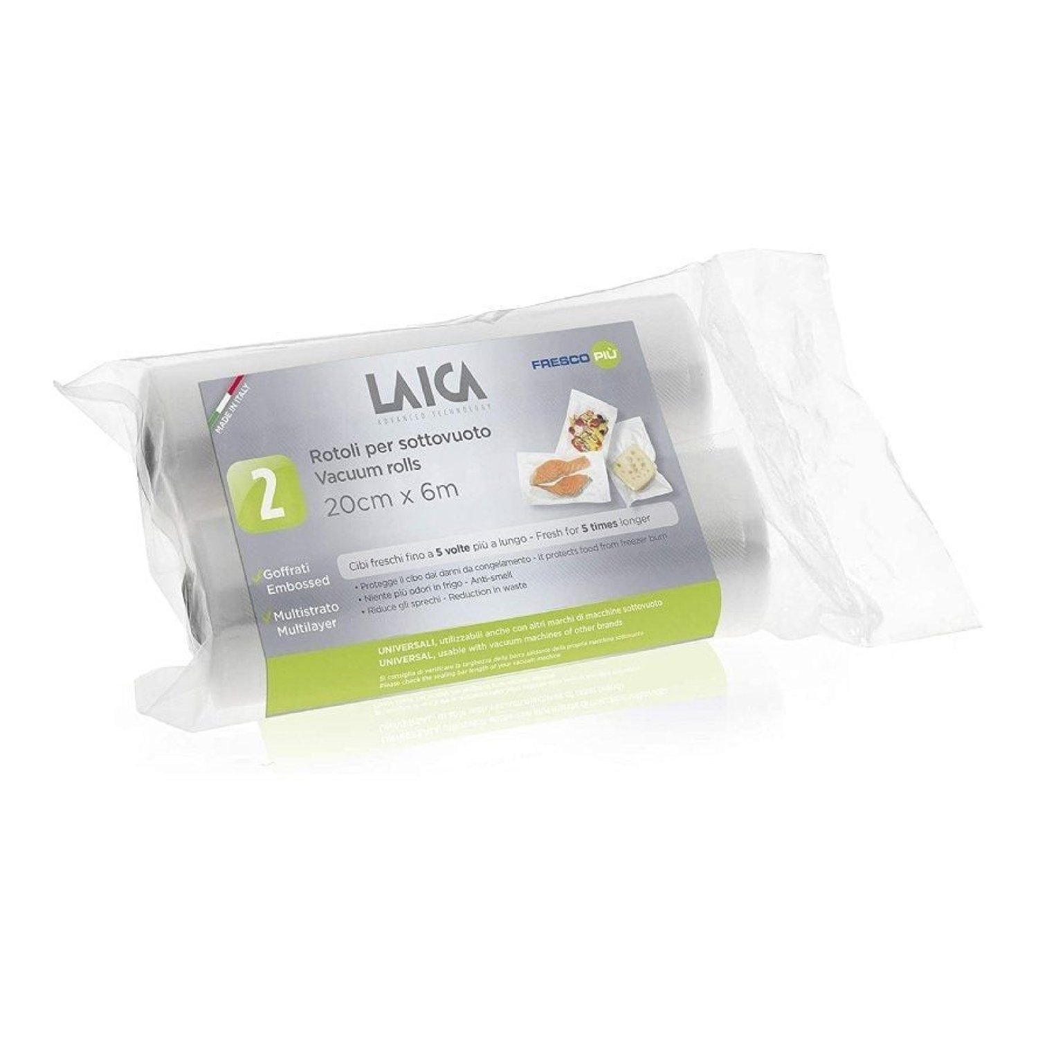 Laica VT3508 · Bolsas Envasado al Vacío · 20 x 600 cm