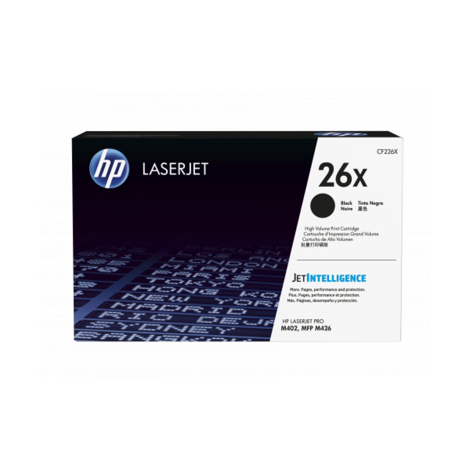 HP Tóner nº26X XL · Alta Capacidad · Negro
