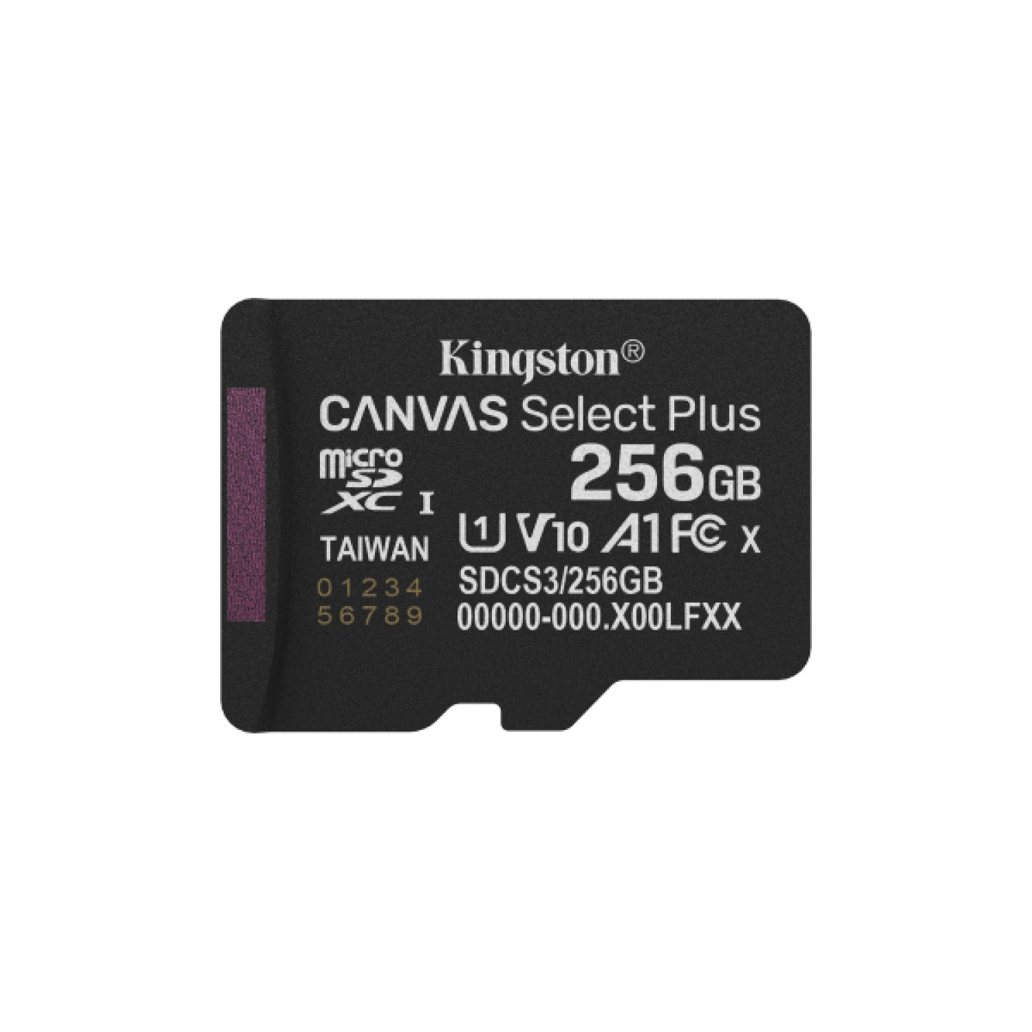 Kingston Canvas Select Plus · 256GB microSD XC · Clase 10 · Hasta 150 MB/s