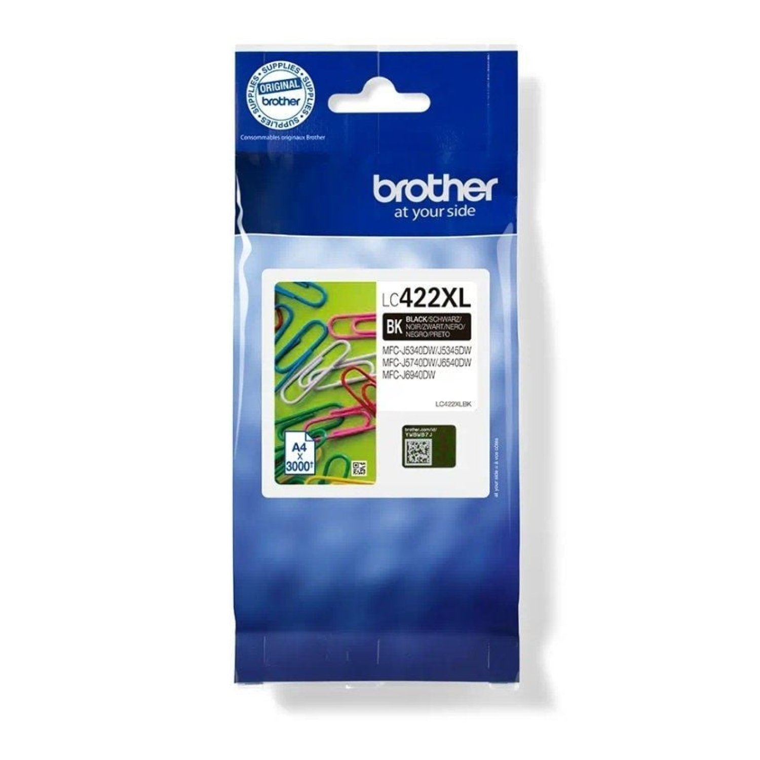 Brother LC-422 XL · Cartucho Tinta Original · Alta Capacidad · Negro