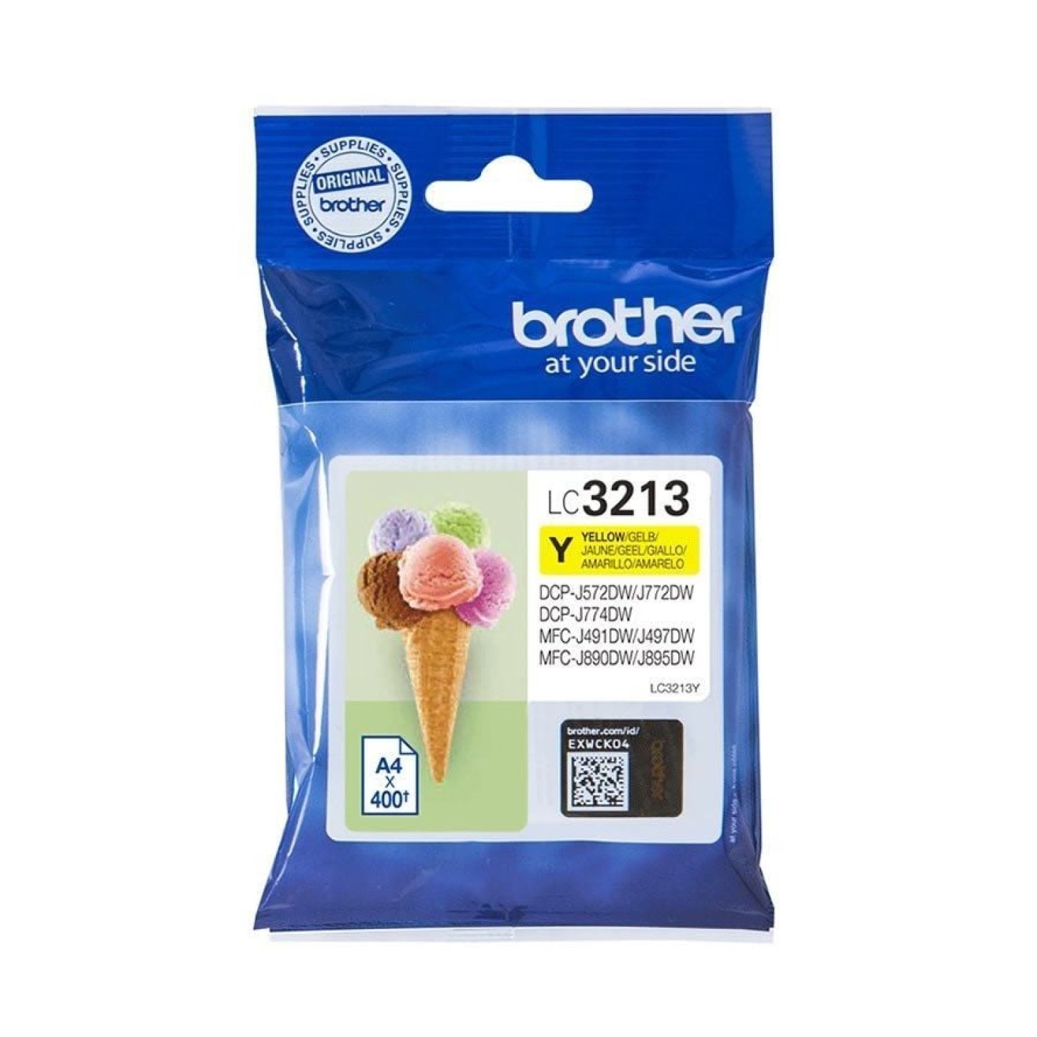 Brother LC-3213Y · Cartucho de Tinta Original · Amarillo