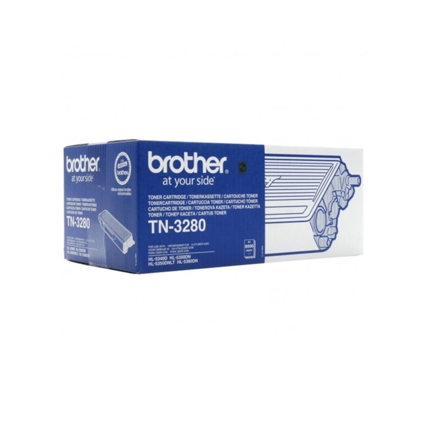 Brother TN-3280 · Tóner Original · Alta Capacidad · Negro