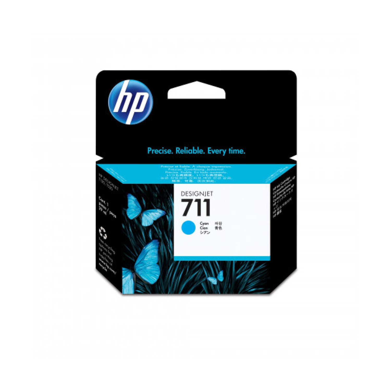 HP Cartucho Tinta Original nº711 · Cian
