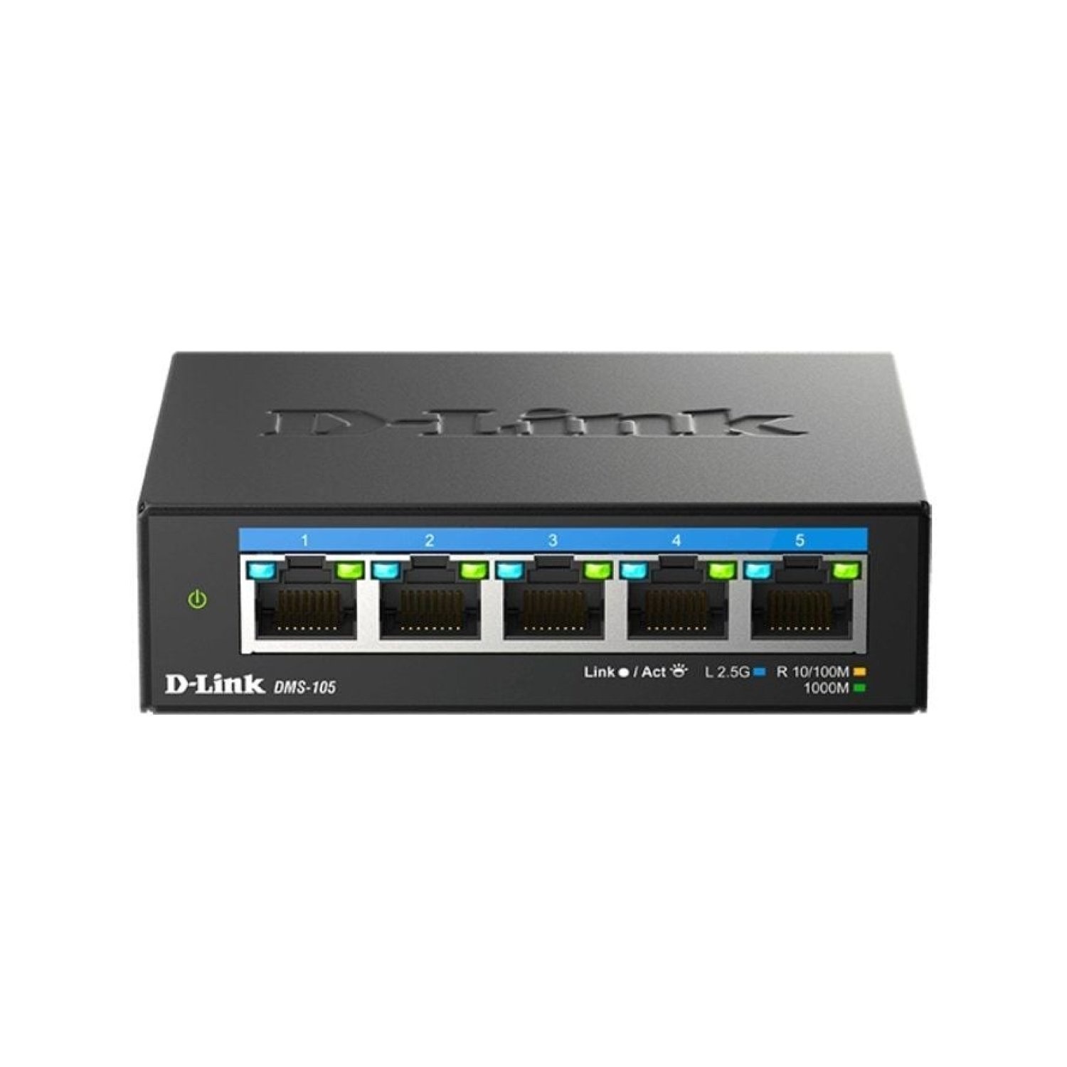 D-Link DMS-105 · 5 Puertos Gigabit · RJ-45 10/100/1000 Mbps