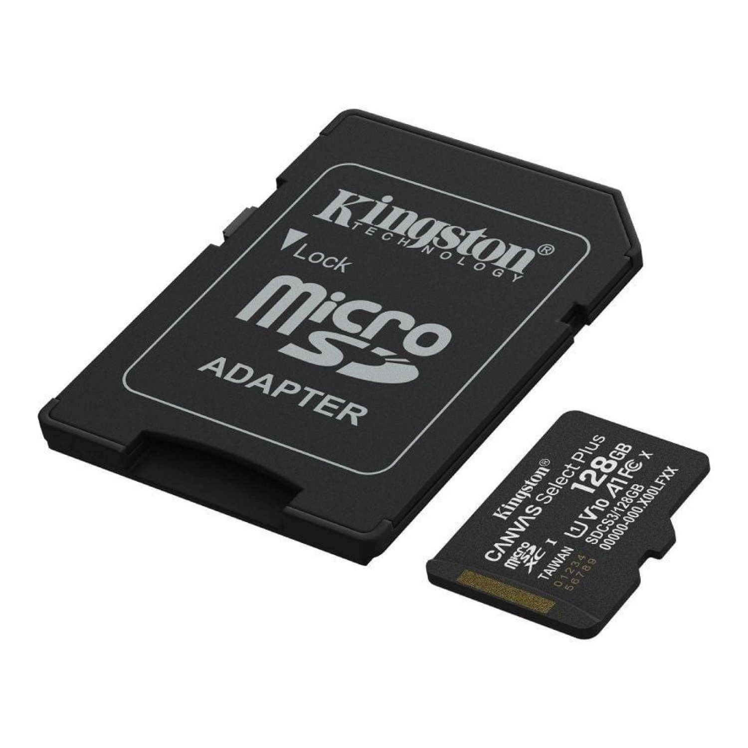 Kingston Canvas Select Plus · microSD XC 128GB · Clase 10 · 150MB/s · Con Adaptador