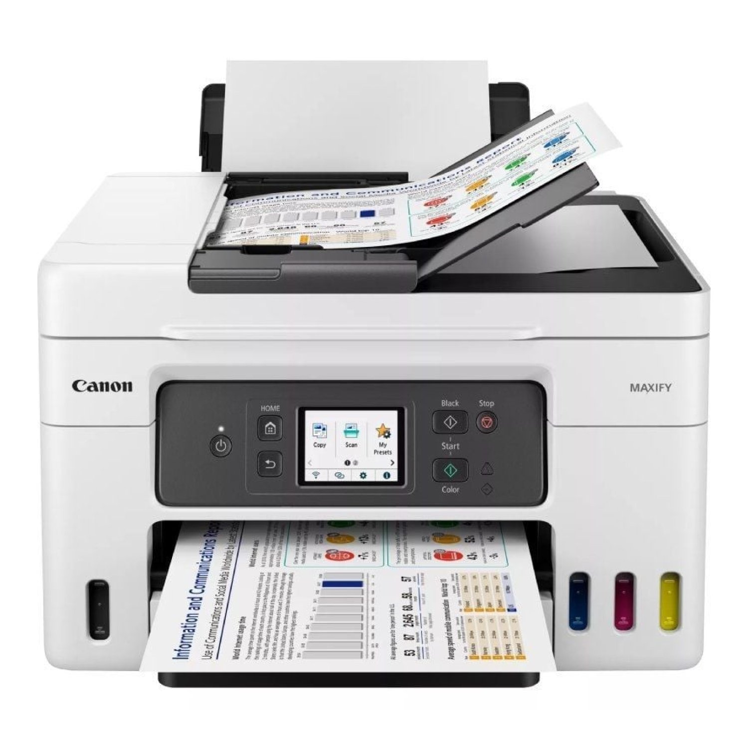 Canon MAXIFY GX4050 · Multifunción Recargable · WiFi · Fax · Dúplex · Blanca