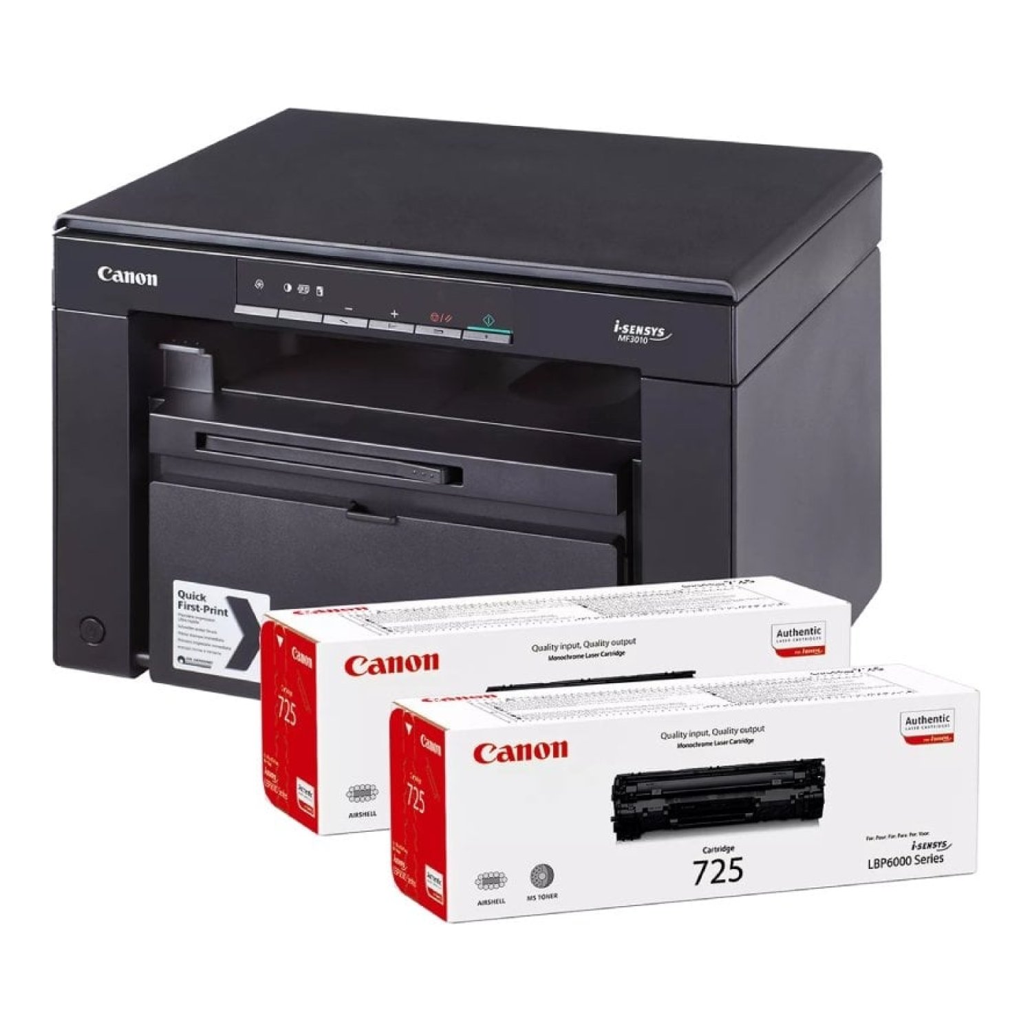 Canon i-SENSYS MF3010 · Multifunción Láser Monocromo · Negra