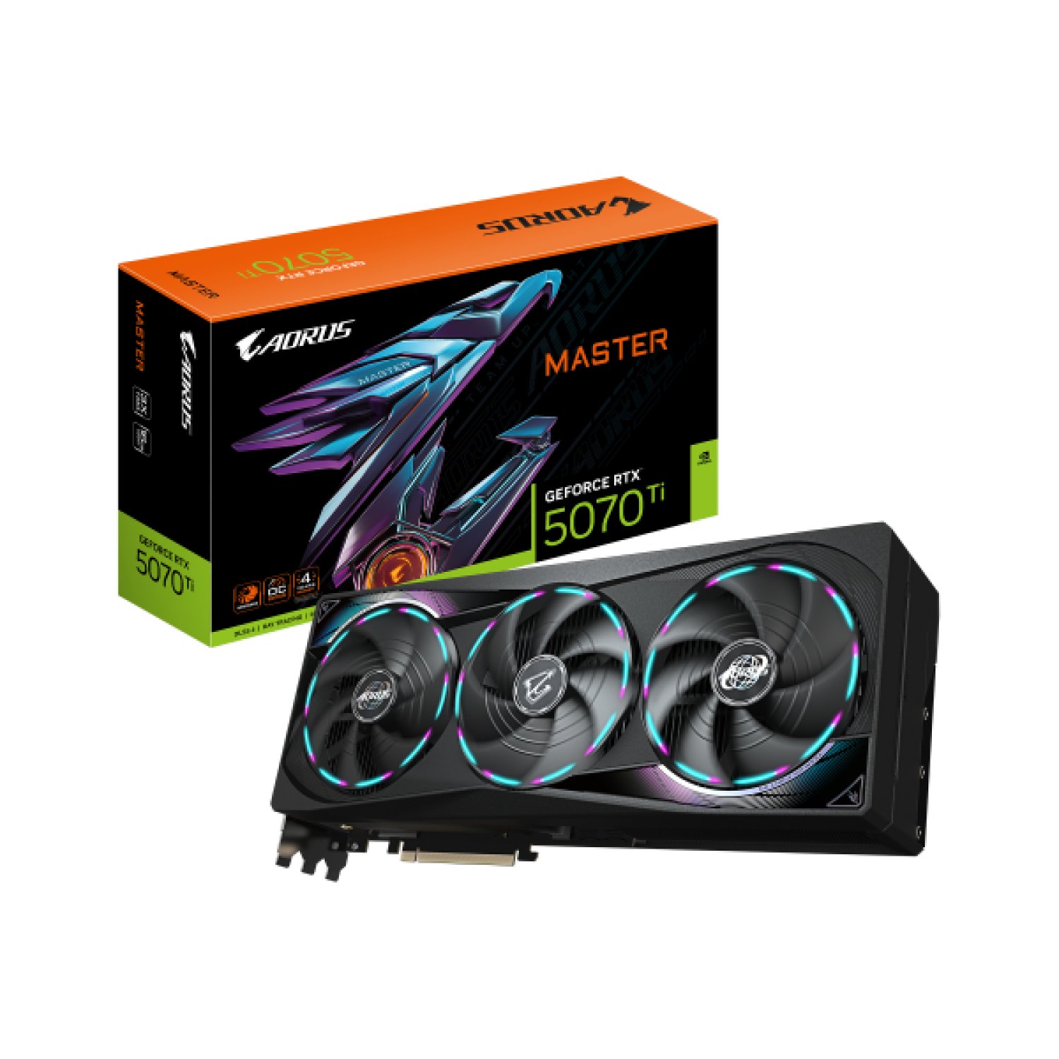 Gigabyte AORUS GeForce RTX 5070 Ti Master · 16GB GDDR7