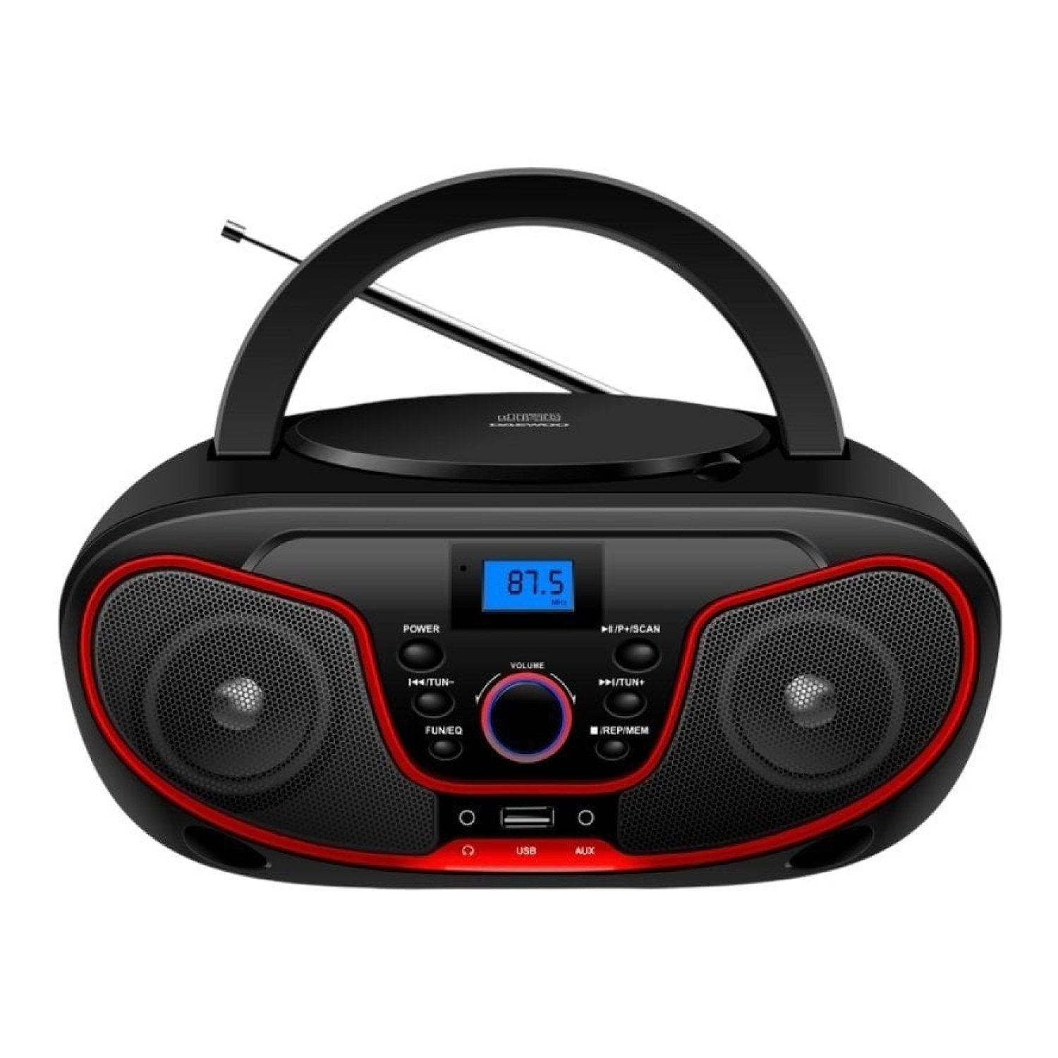 Daewoo Radio CD · 4W · Rojo