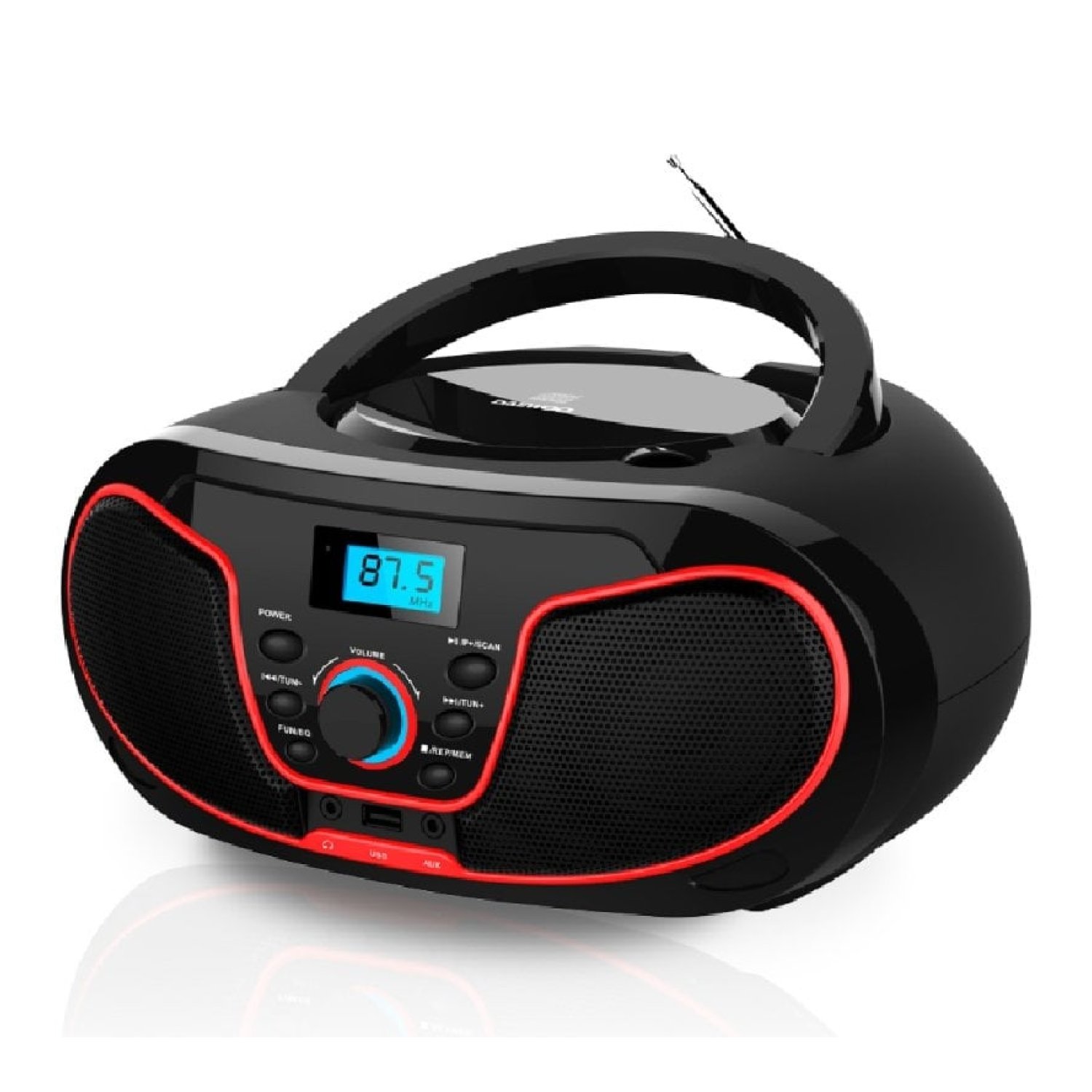 Daewoo Radio CD · 4W · Rojo