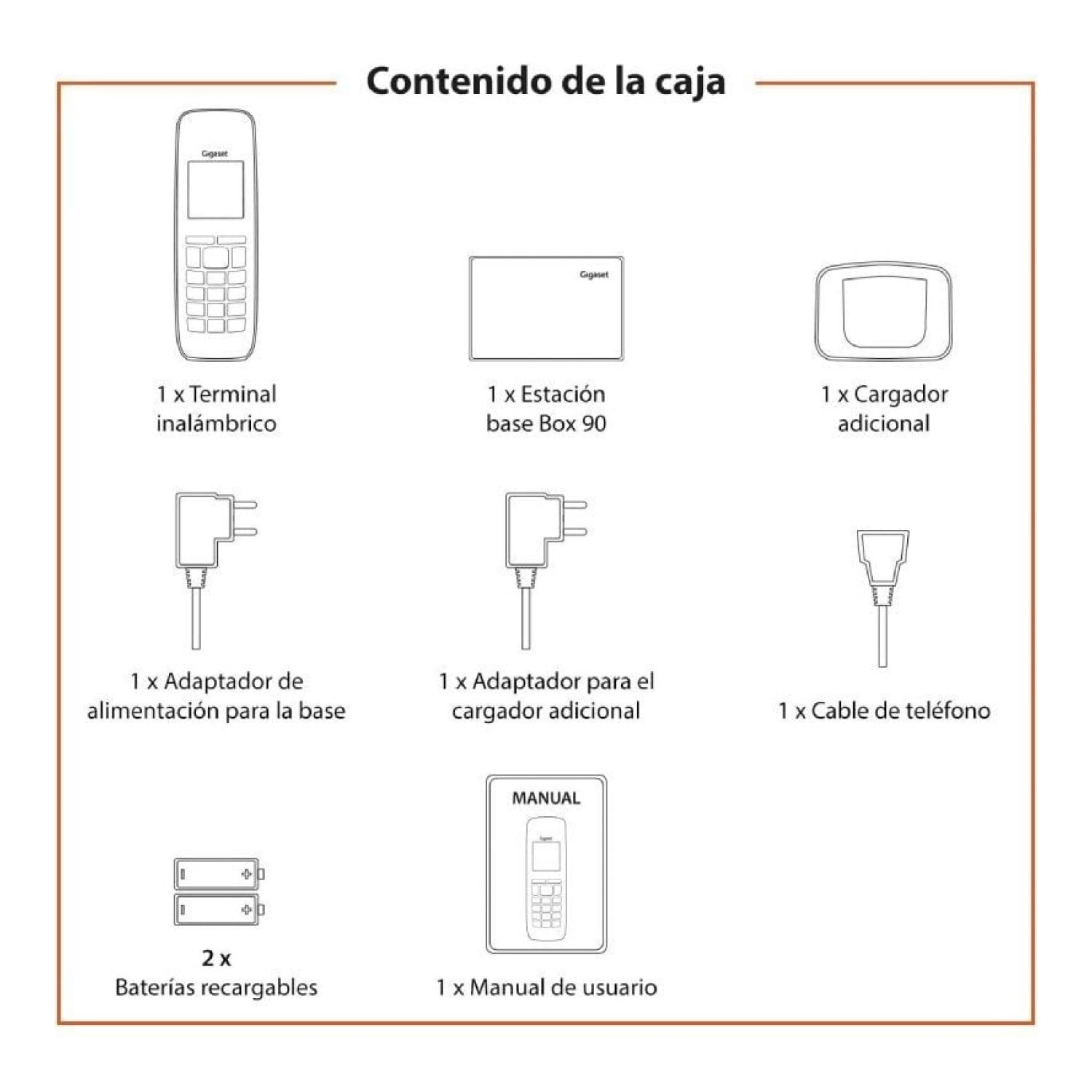 Gigaset CL390 · Teléfono Inalámbrico · Gris