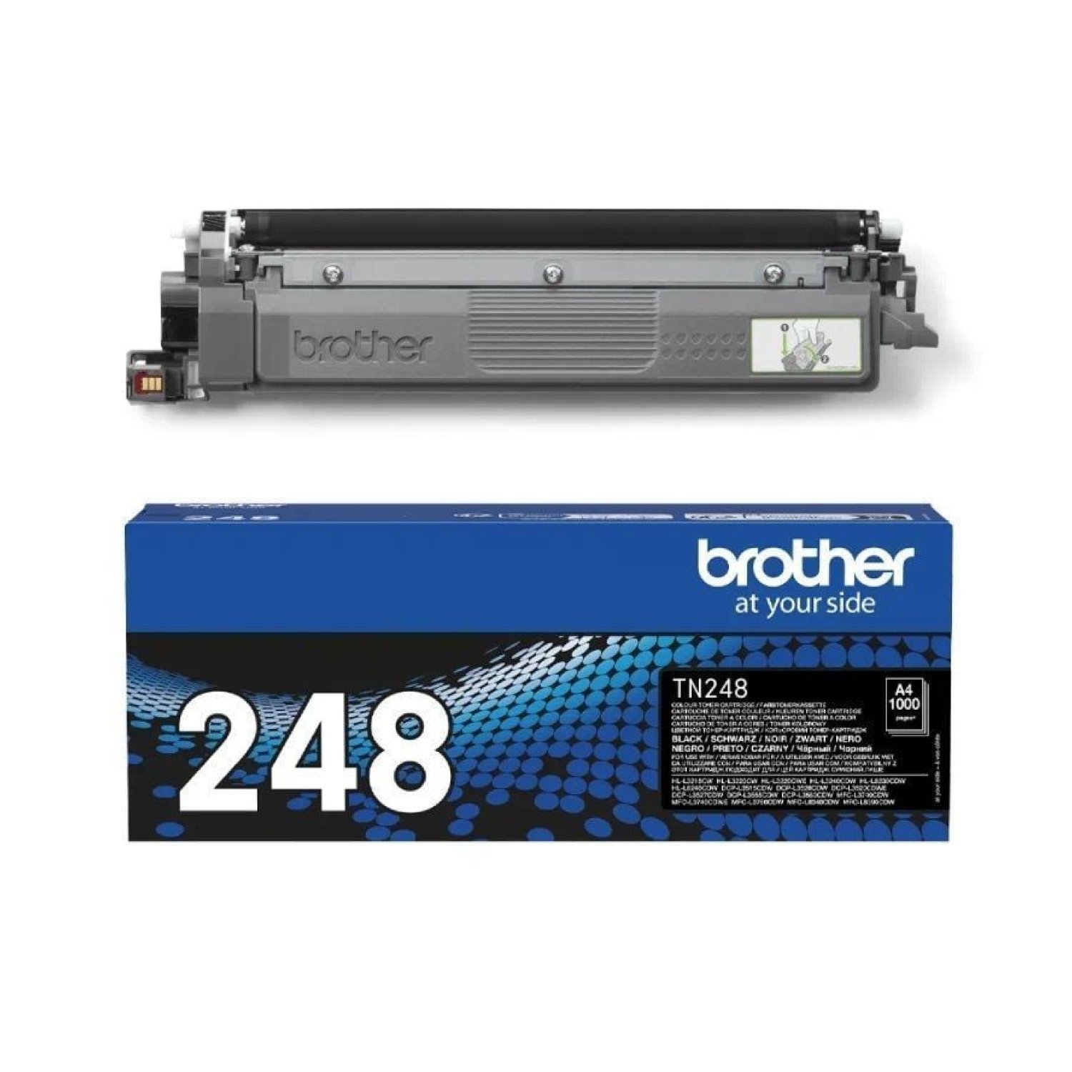 Brother TN248BK · Tóner Original · Negro · Alto Rendimiento