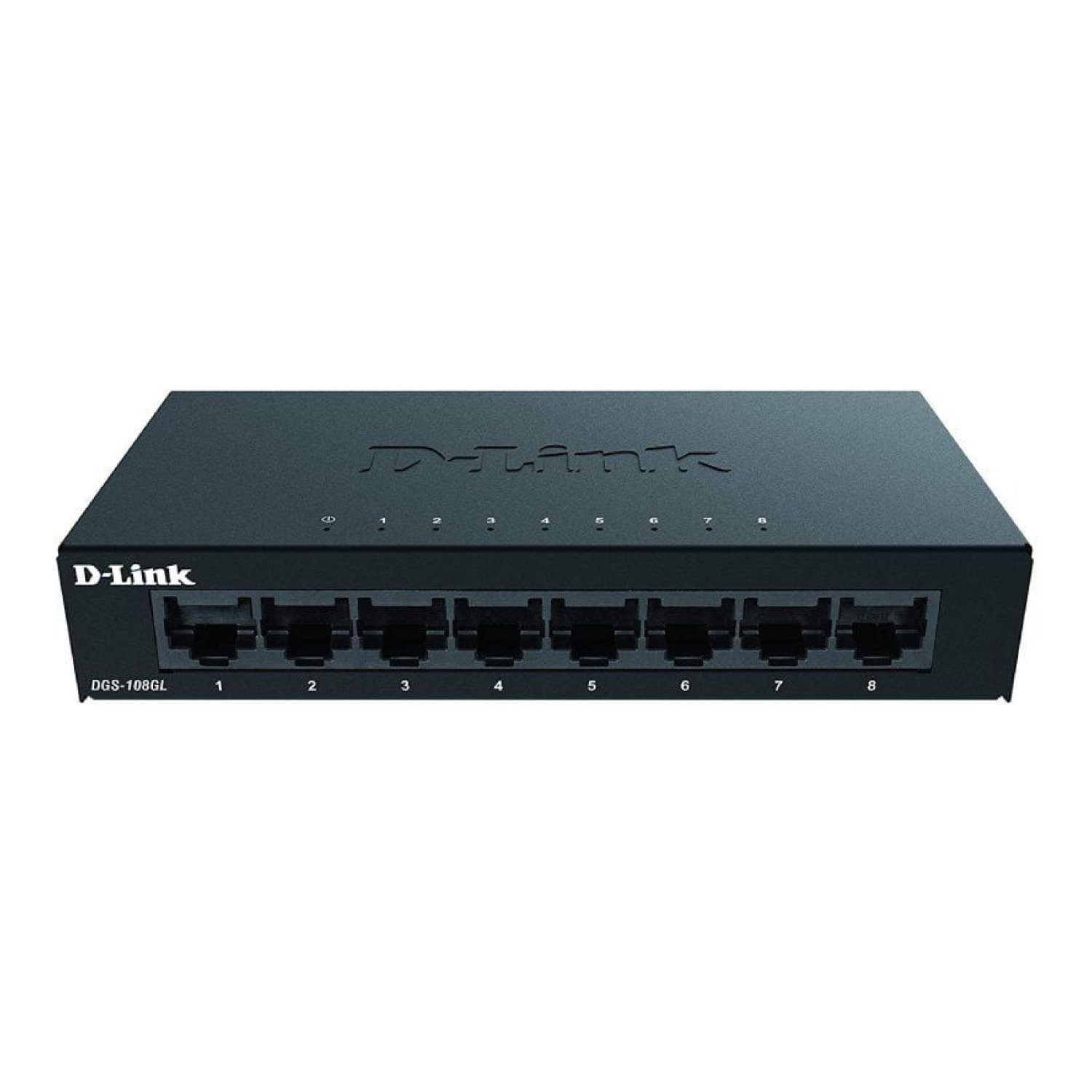 D-Link DGS-108GL · Switch 8 Puertos · Gigabit Ethernet · RJ-45