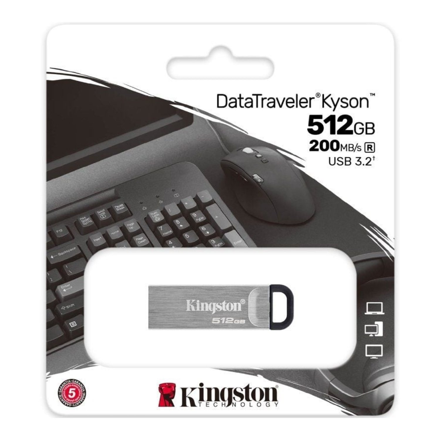 Kingston DataTraveler Kyson · 512GB · USB 3.2