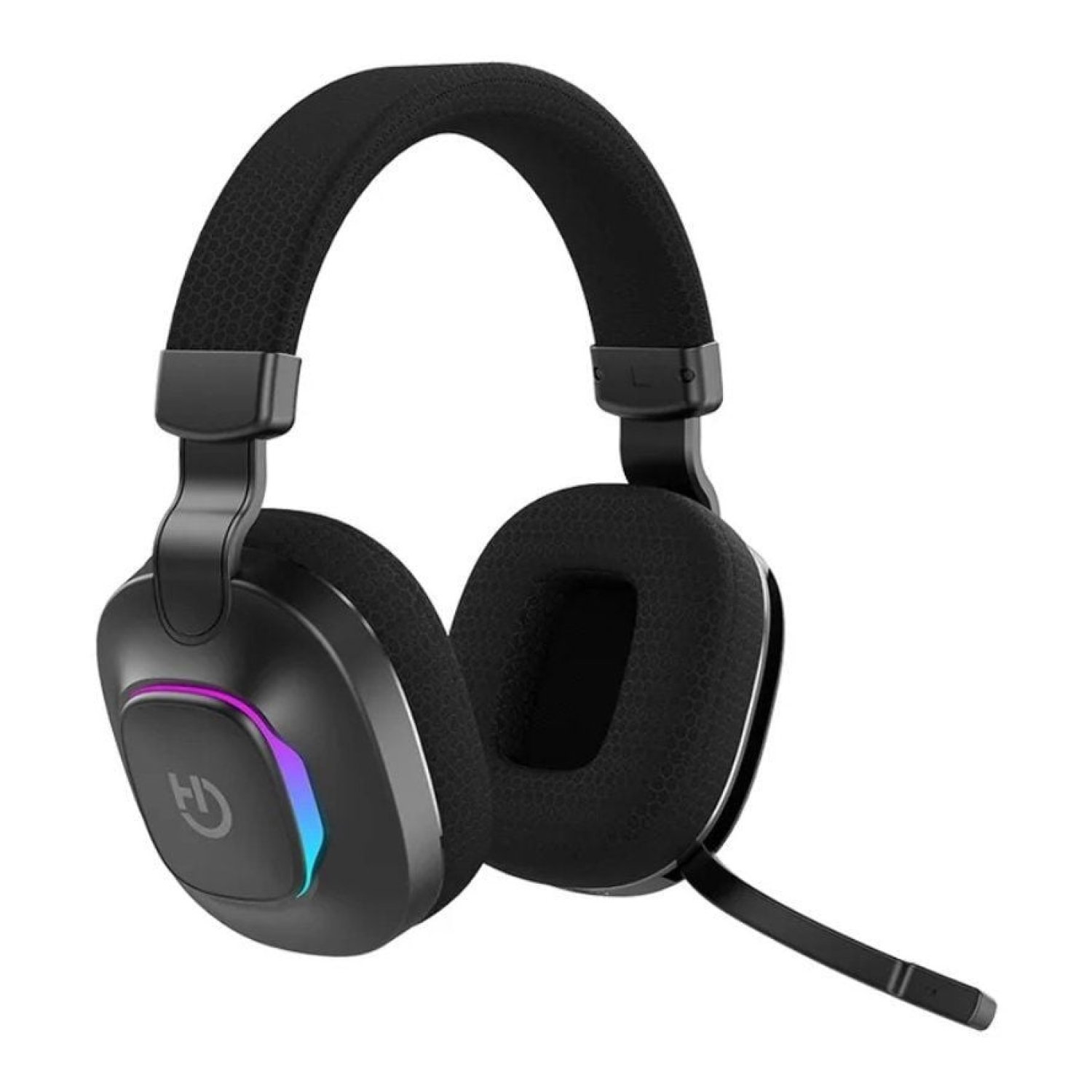 Hiditec Vortex ARGB · Auriculares Gaming Inalámbricos · Bluetooth · Jack 3.5 · Micrófono · Negros