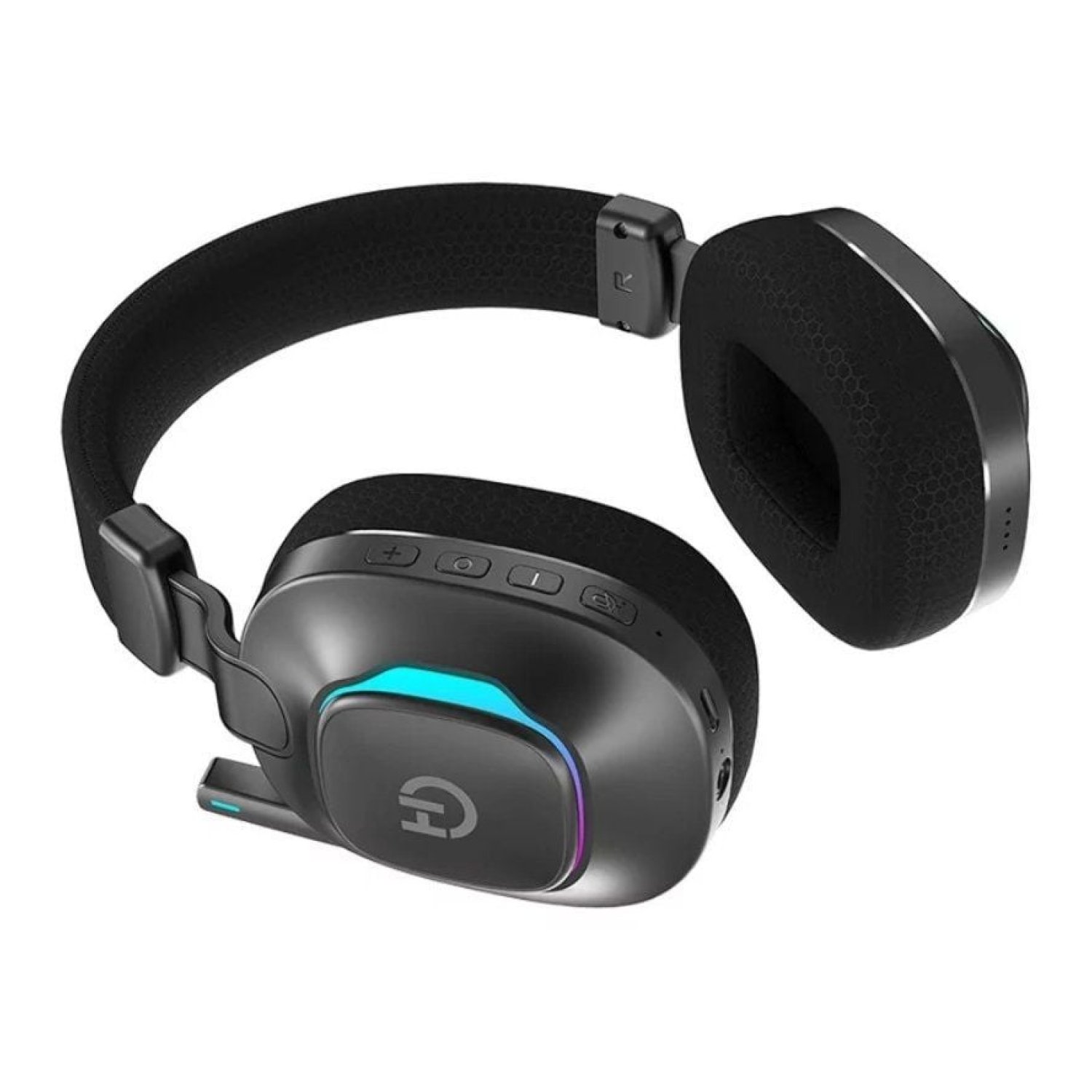 Hiditec Vortex ARGB · Auriculares Gaming Inalámbricos · Bluetooth · Jack 3.5 · Micrófono · Negros