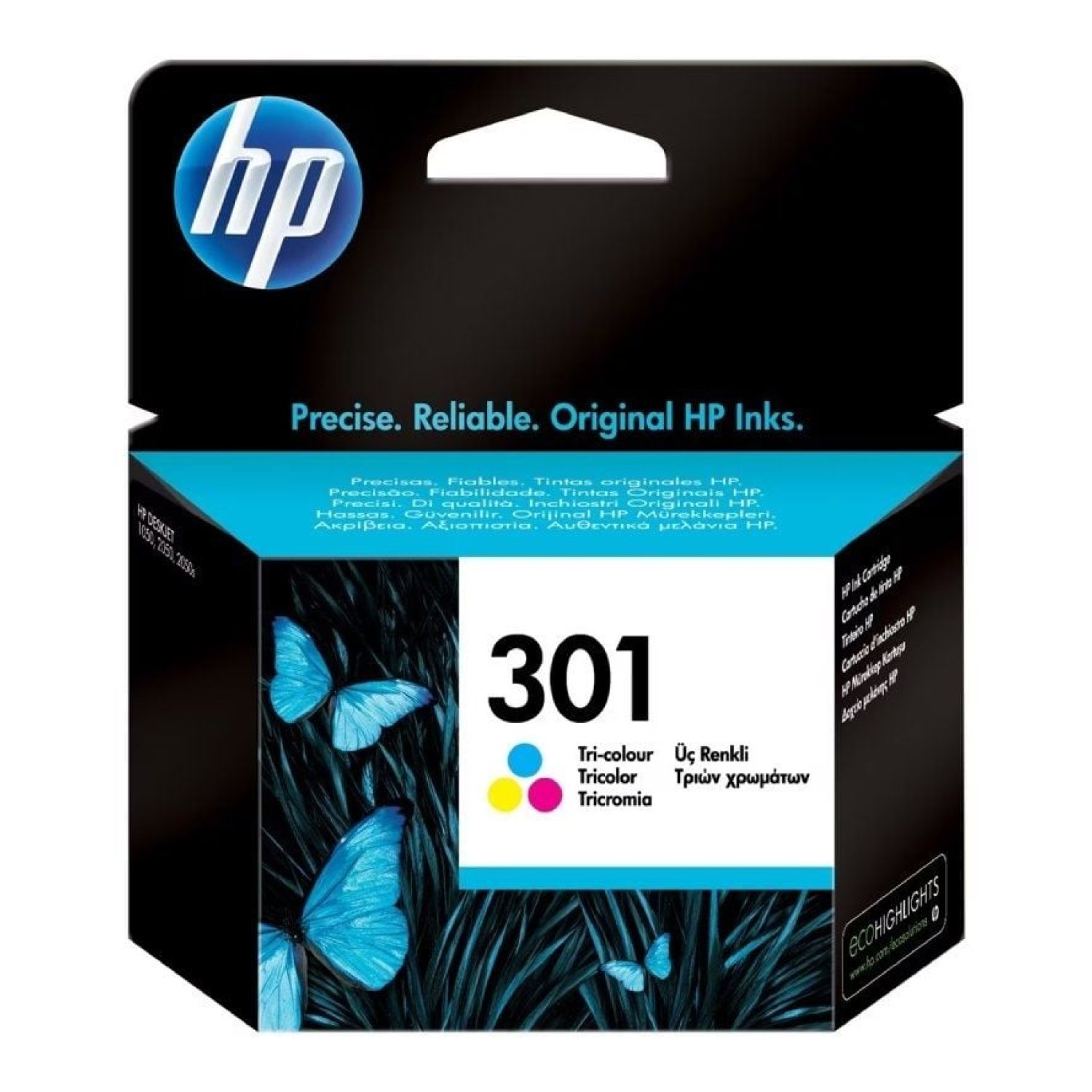 HP · Cartucho de Tinta Nº301 · Tricolor