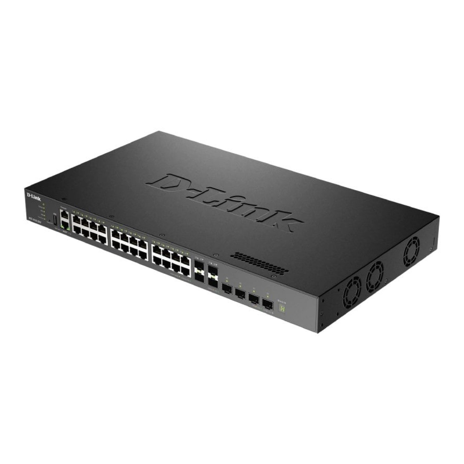 D-Link DXS-3410-32XY · 24 Puertos RJ-45 10Gbps · SFP · PoE · Gestionable