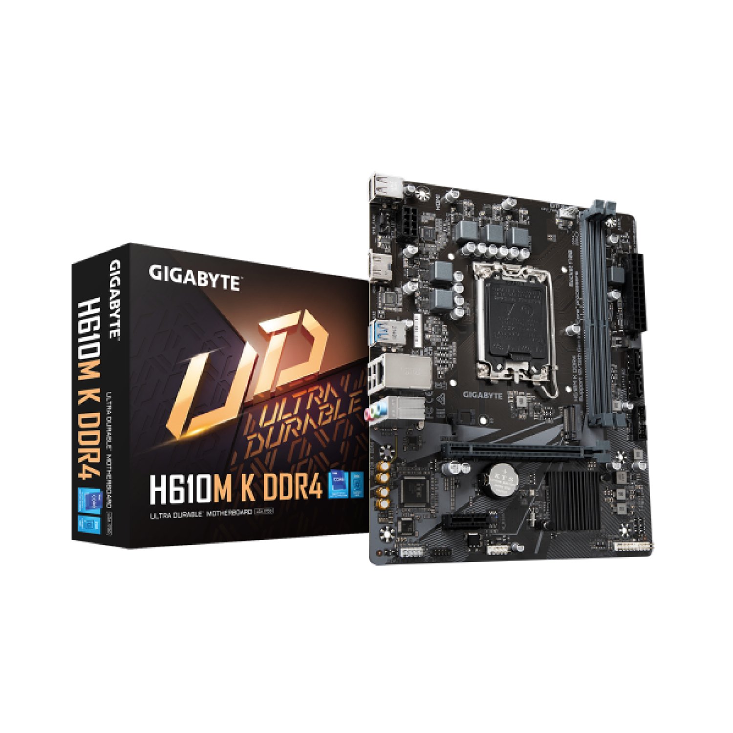 Gigabyte H610M K · Socket 1700 · DDR4 · PCIe 4.0 · Micro ATX