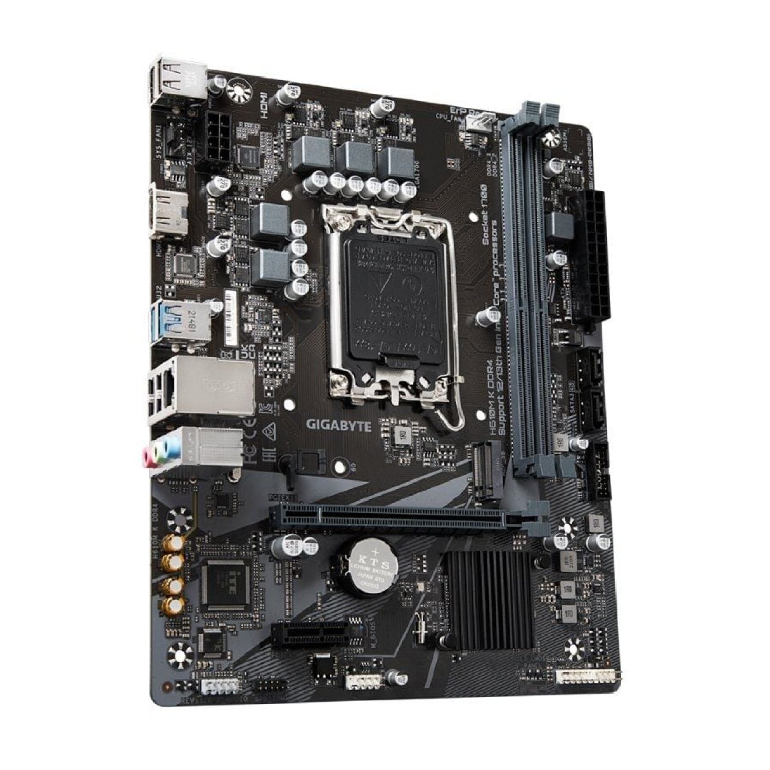 Gigabyte H610M K · Socket 1700 · DDR4 · PCIe 4.0 · Micro ATX