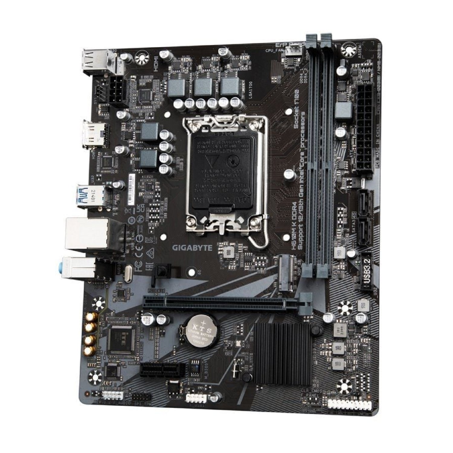 Gigabyte H610M K · Socket 1700 · DDR4 · PCIe 4.0 · Micro ATX