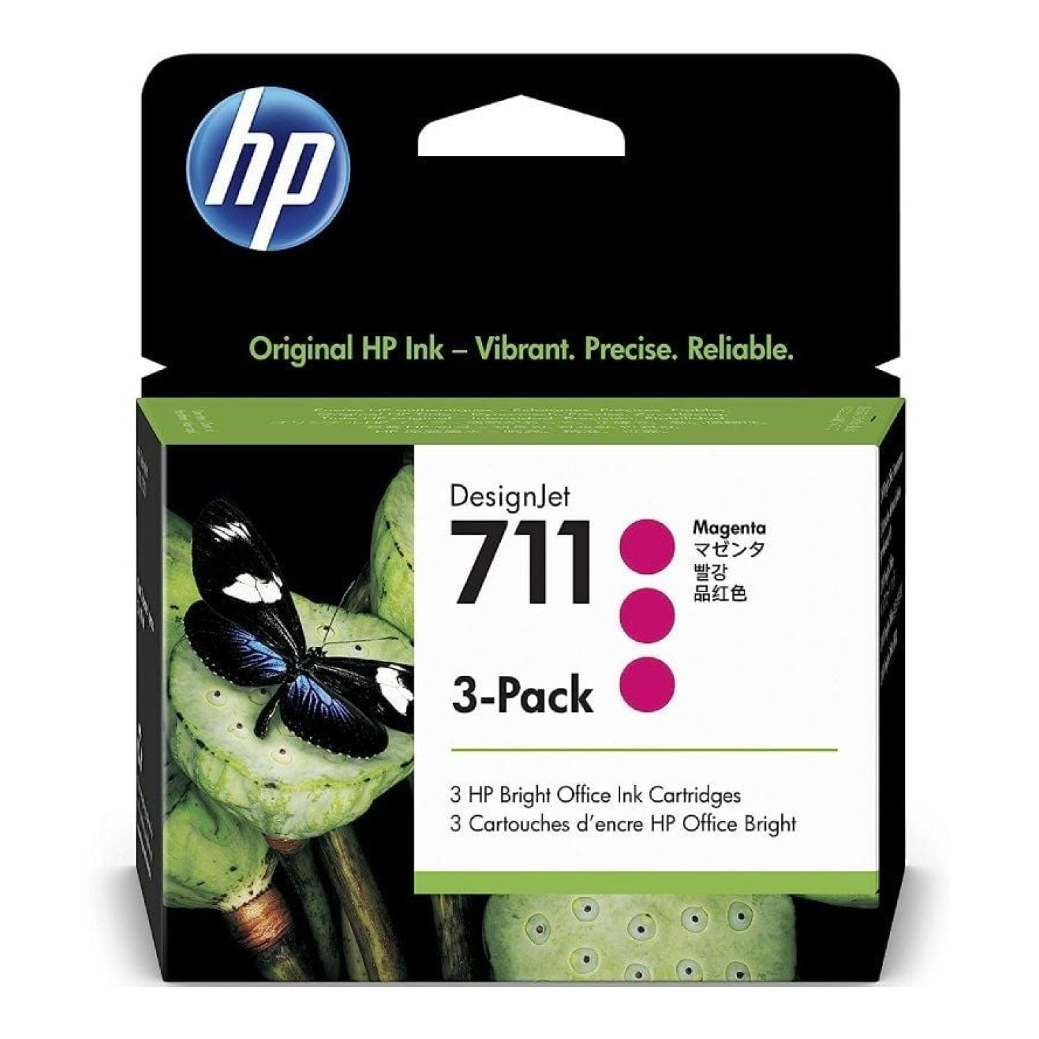 HP · Cartucho Tinta nº711 · Pack 3x Magenta Original
